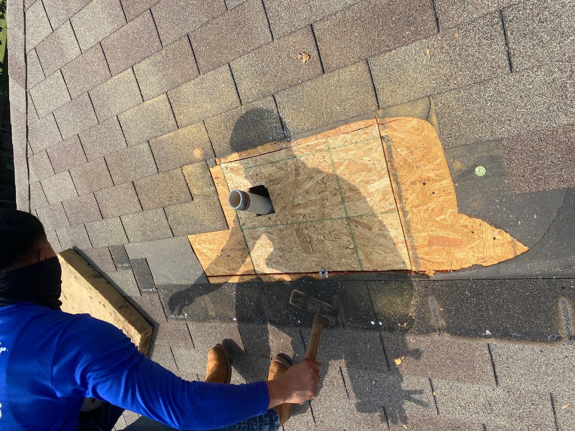 Hail Damage using Owen's Corning Duration (Lifetime) Shingles by Roof Repair Company