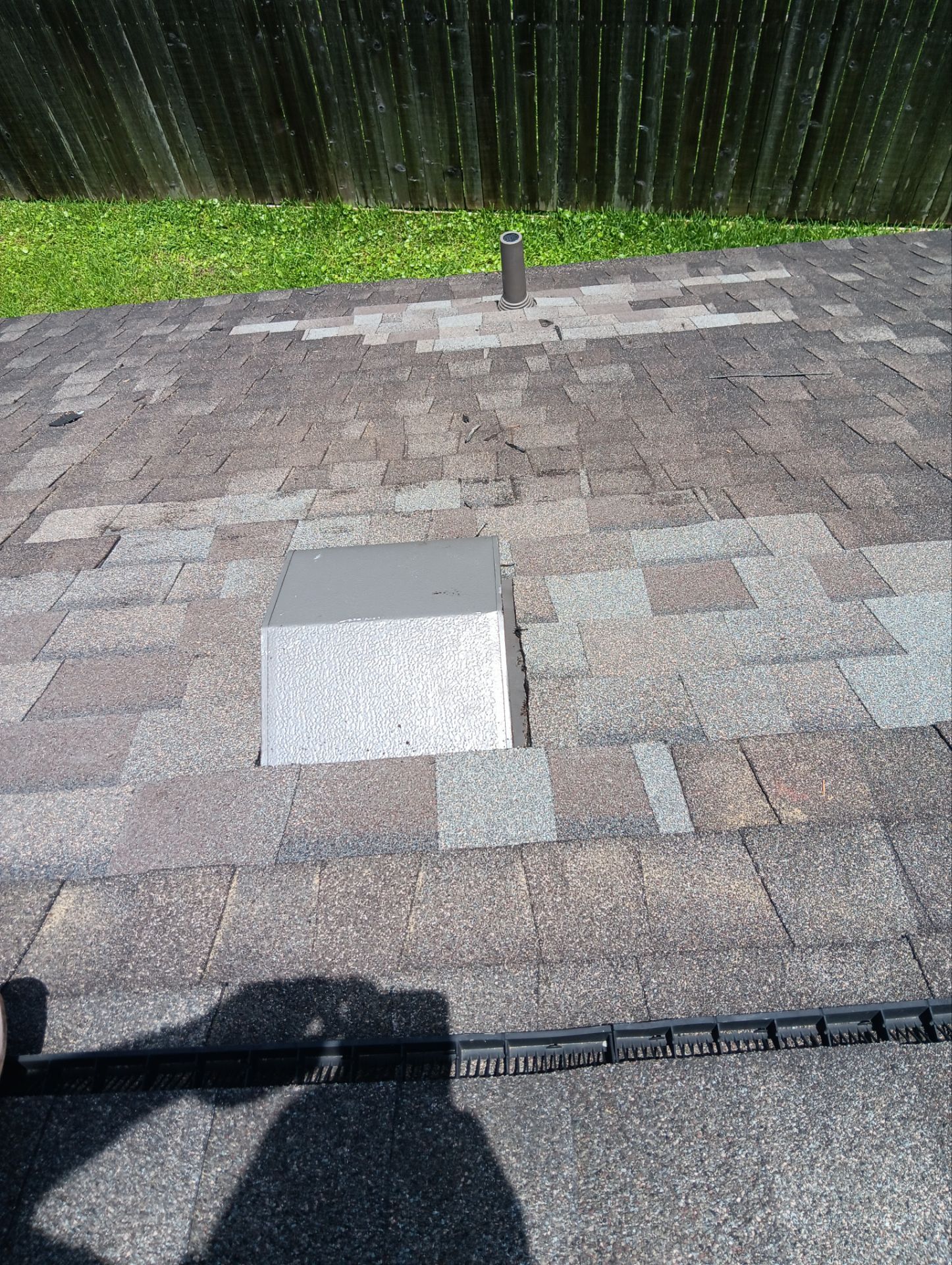 Hail Damage using Owen's Corning Duration (Lifetime) Shingles by Roof Repair Company