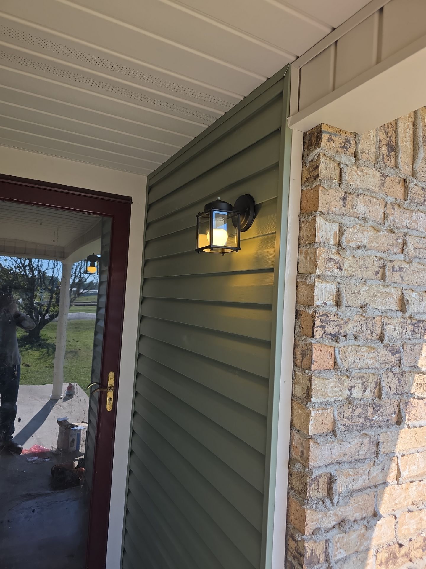 New roof & siding and interior repairs paid by insurance. Along with new roof sheathing.  by In & Out Construction & Remodeling, LLC