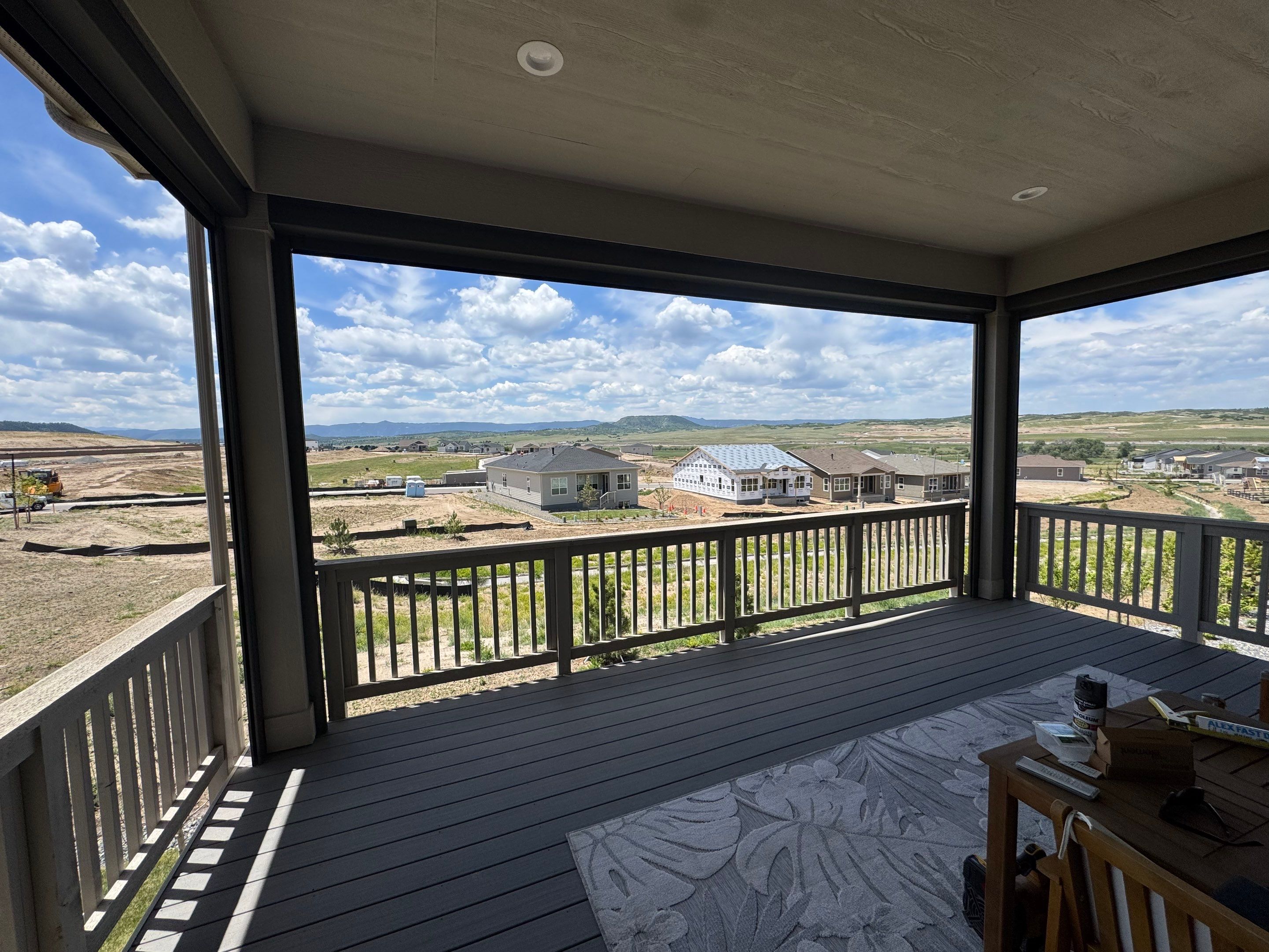 Castle Rock Exterior All-Weather MagnaTrack Screens Installation by Outdoor Solutions Colorado