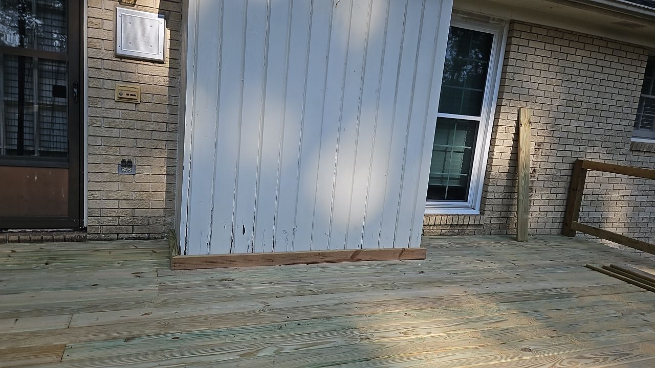 Split Rail Trail - Deck Installation  by Pillar and Pine
