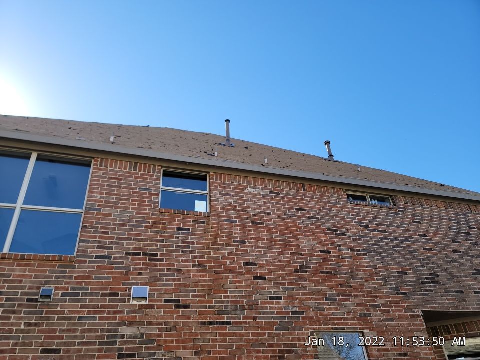 Insurance Claim Roof and Gutters using Owens Corning - Duration- Estate Gray -New Gutters - Exterior paint by Tex-Line Roofing