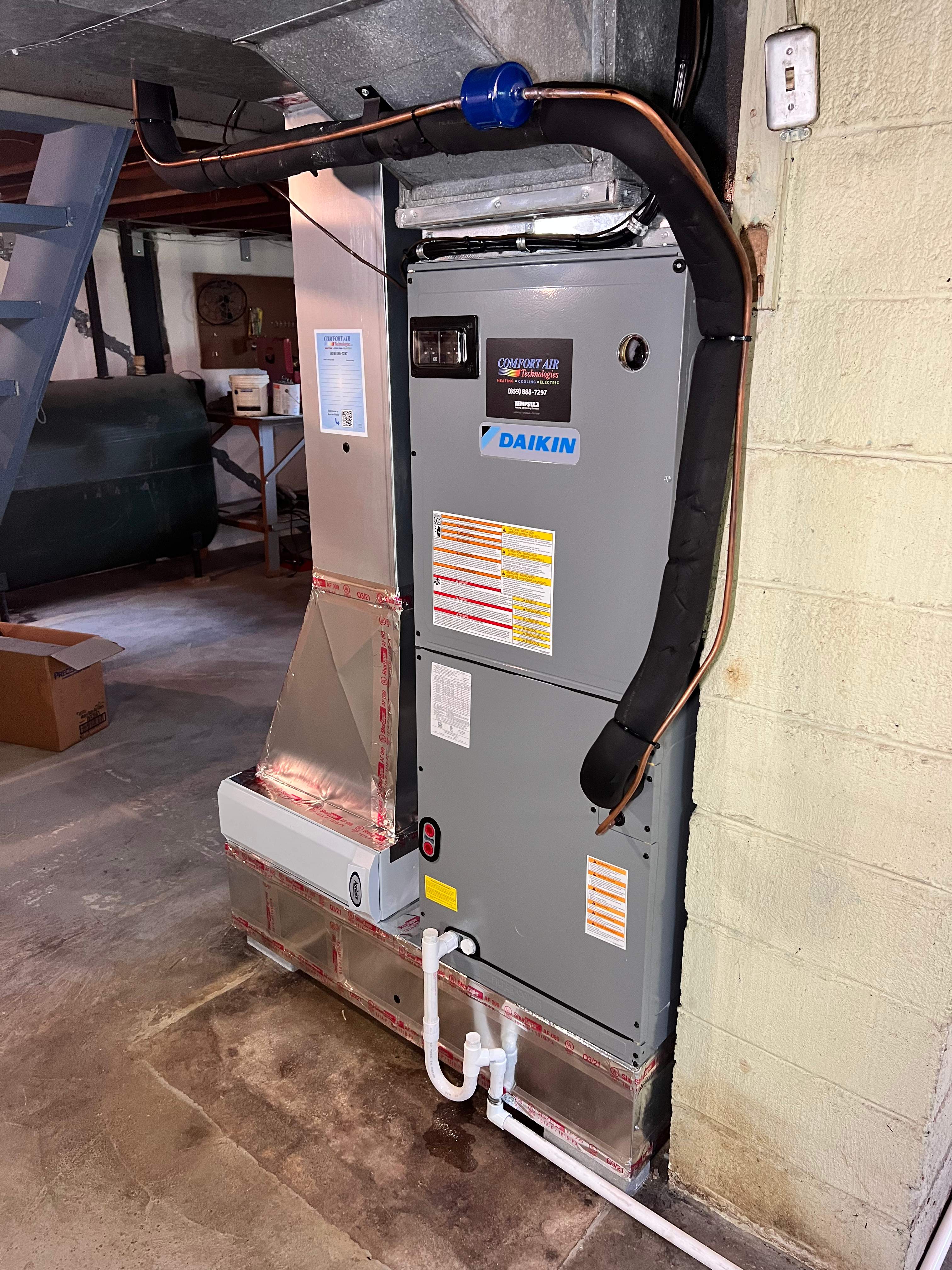 New Air Handler & Heat Pump Installation using Daikin Fit Series Equipment by Comfort Air Technologies