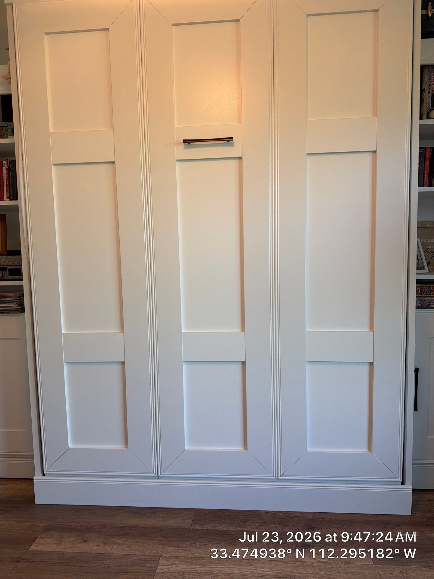 Custom Murphy Bed and Integrated Home Office Workspace in Avondale by CompanyCam Sales Demo
