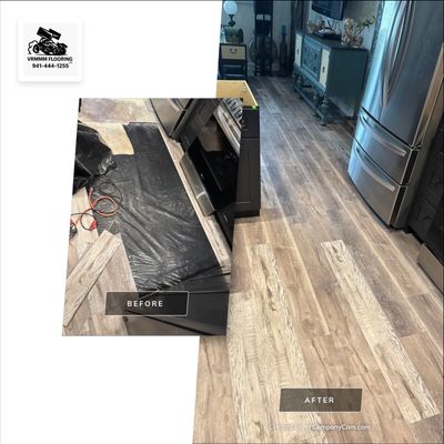 LVP kitchen floor upgrade