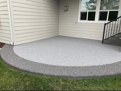 Gorgeous Bordered Patio with Vuba Stone