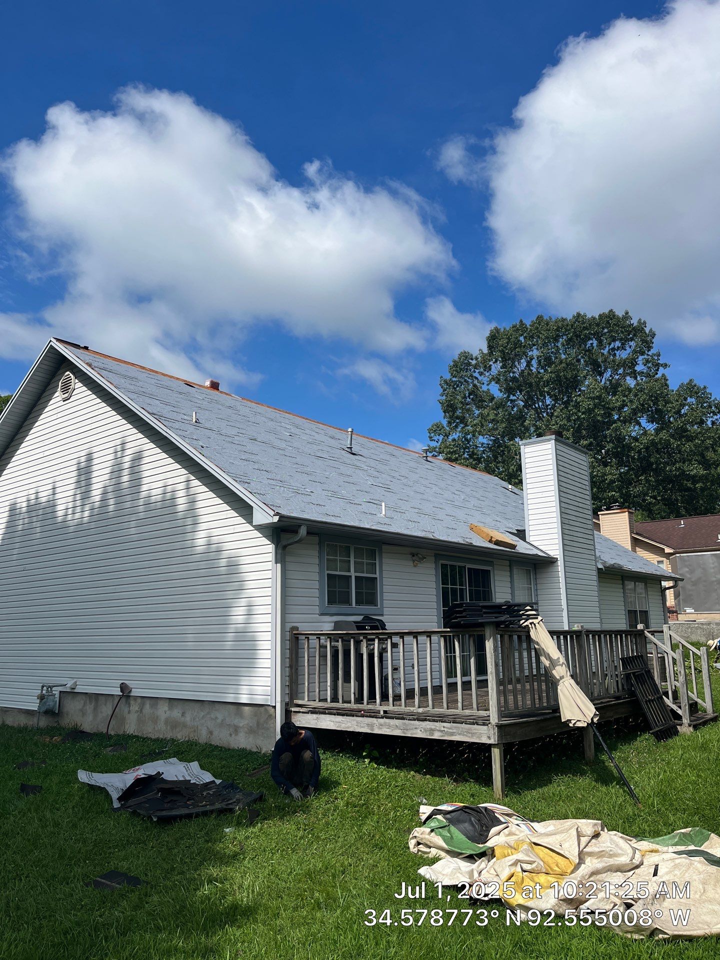 Benton Roof Replacement Featuring GAF Timberline HDZ Shingles by Temple Roofing and Exteriors