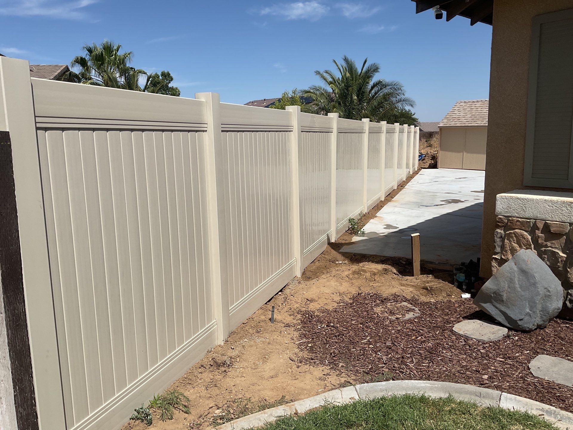 Fence Installation using Vinyl by Fence Guys Inc. 