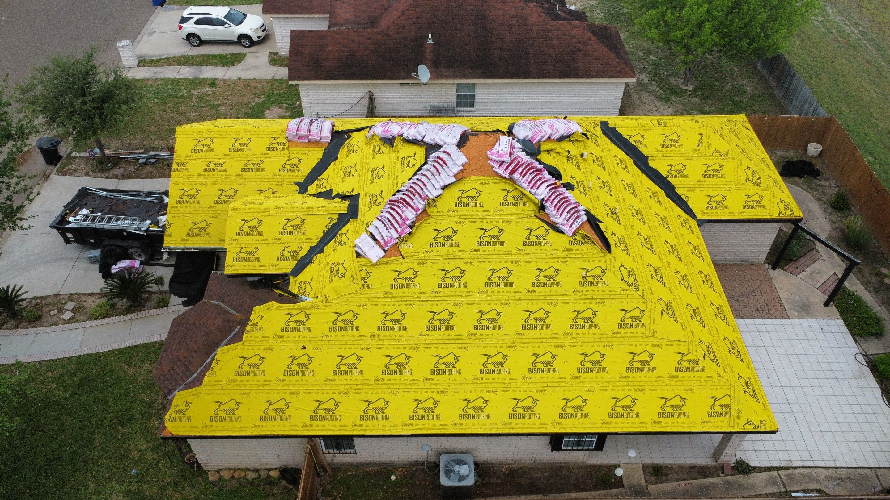 Project in Mcallen by Bison Roofing  