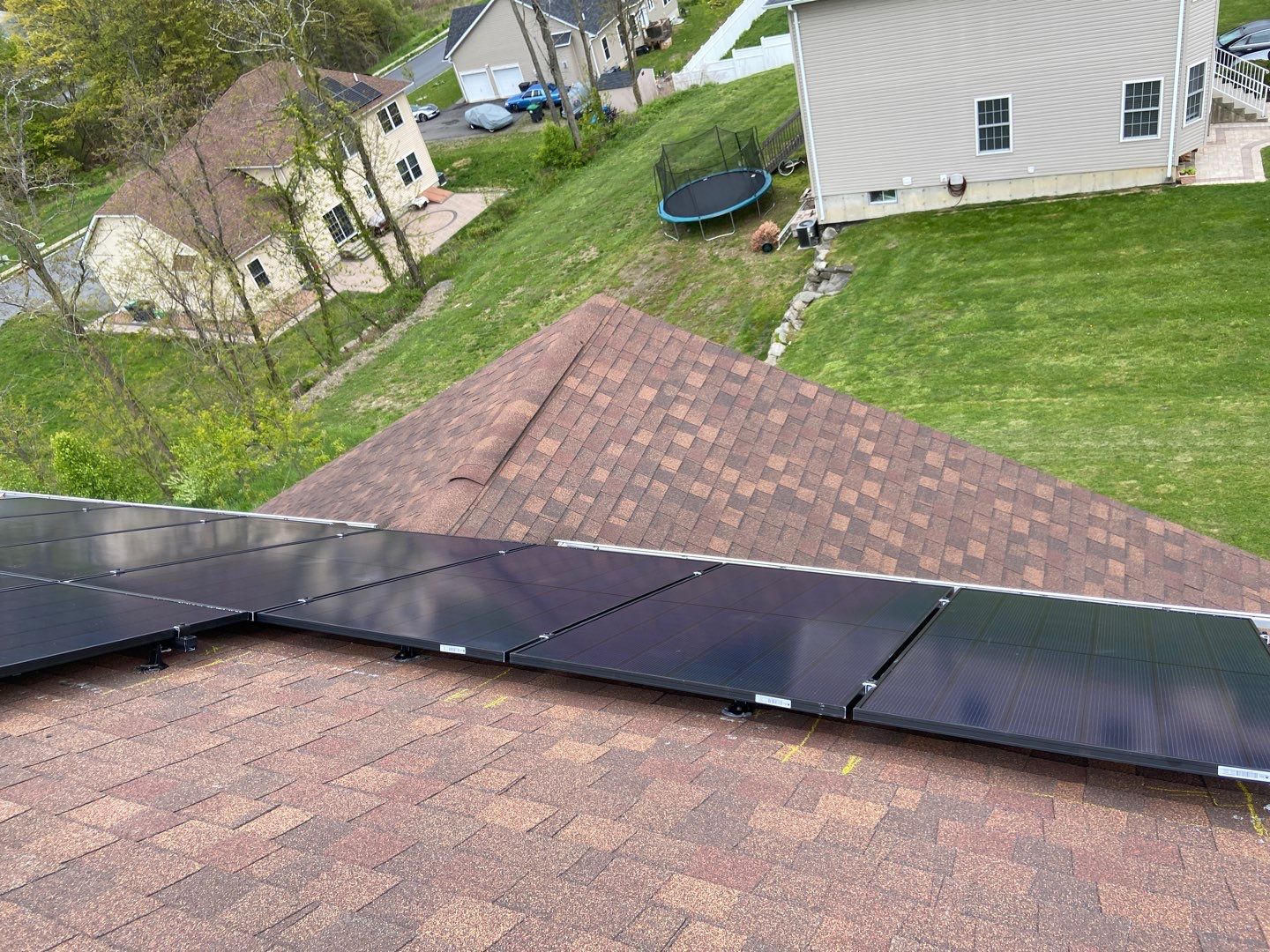 Solar Panel Installation on a Roof in Good Condition by Infinity Solar Systems