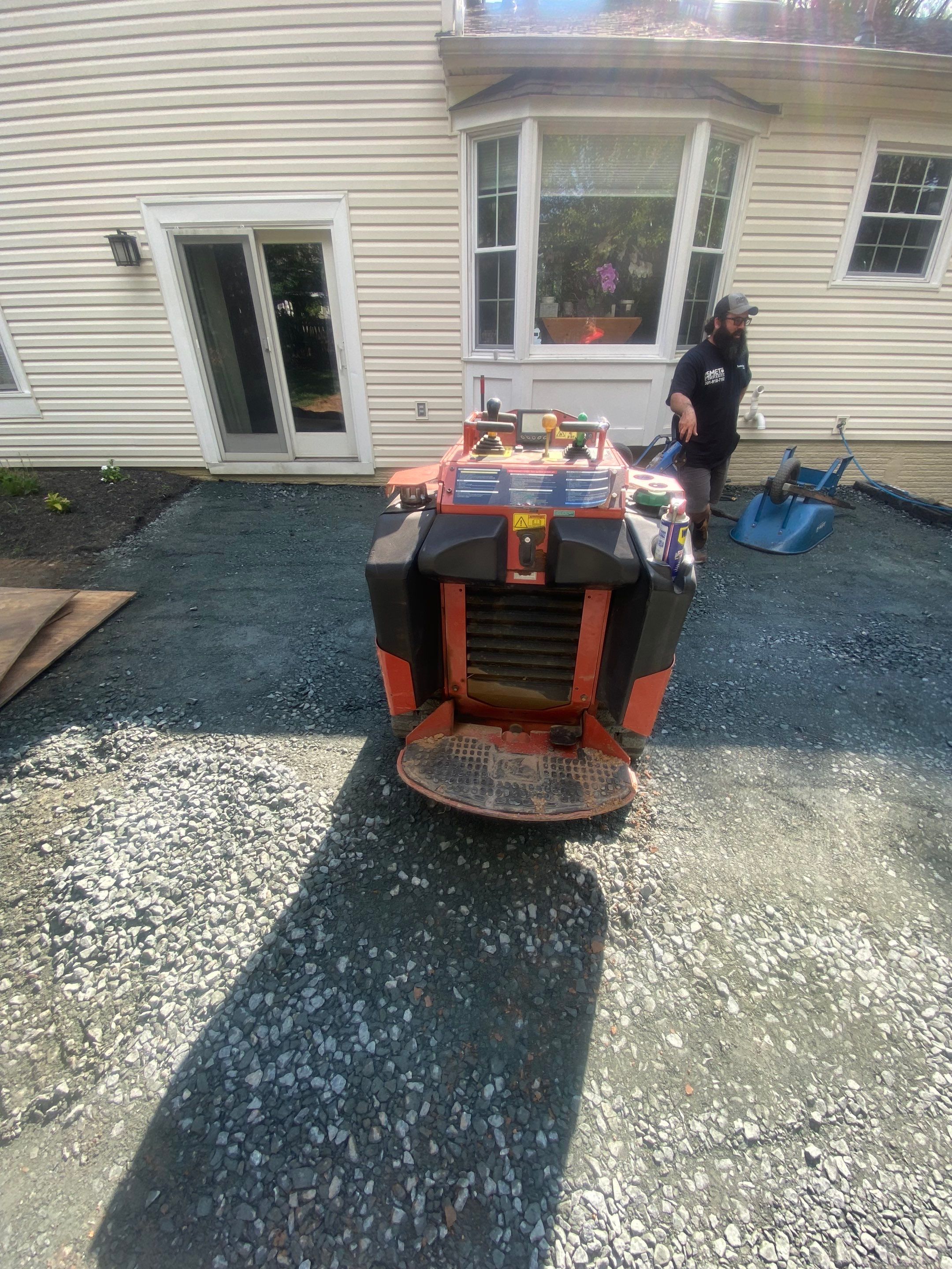 Backyard Transformation using Techo-Bloc Pavers by The Smet Companies, LLC