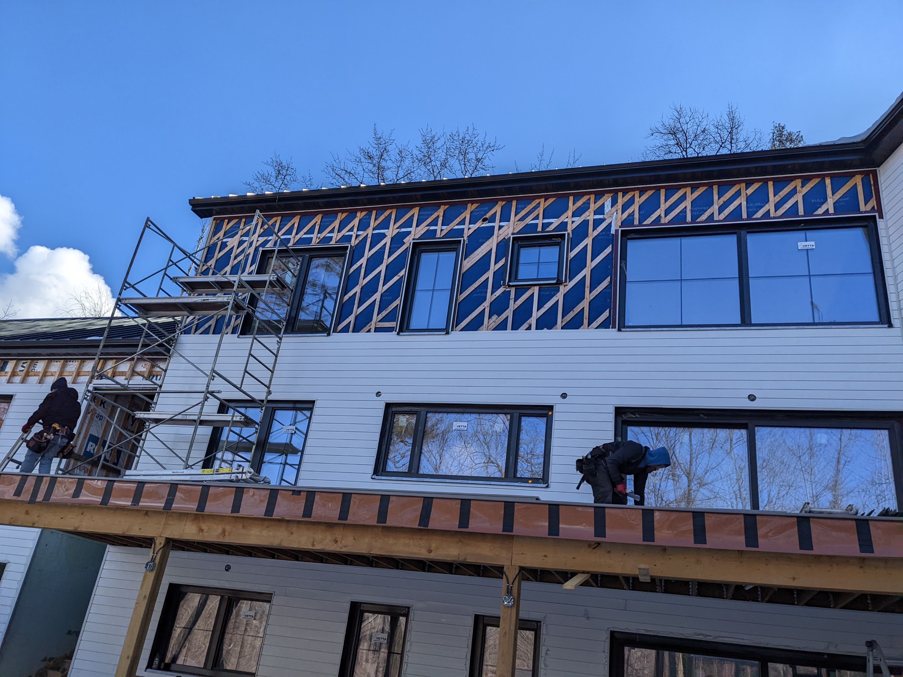 New Home Construction using 16" Standing Seam Panels by Jay Carter Roofing & Sheet Metal