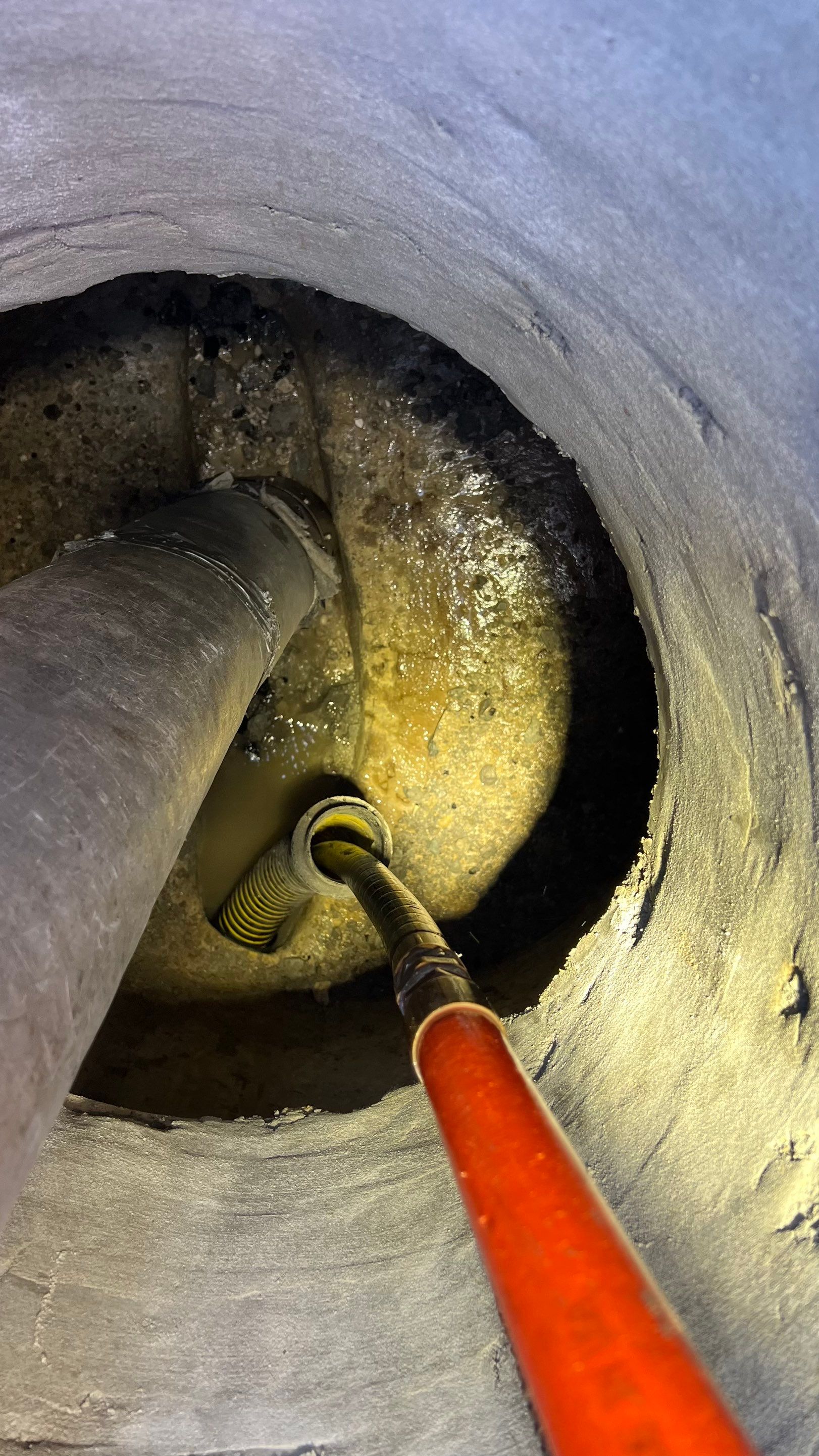 New Commercial Construction Sewer System Cleaning by APS Power & Water