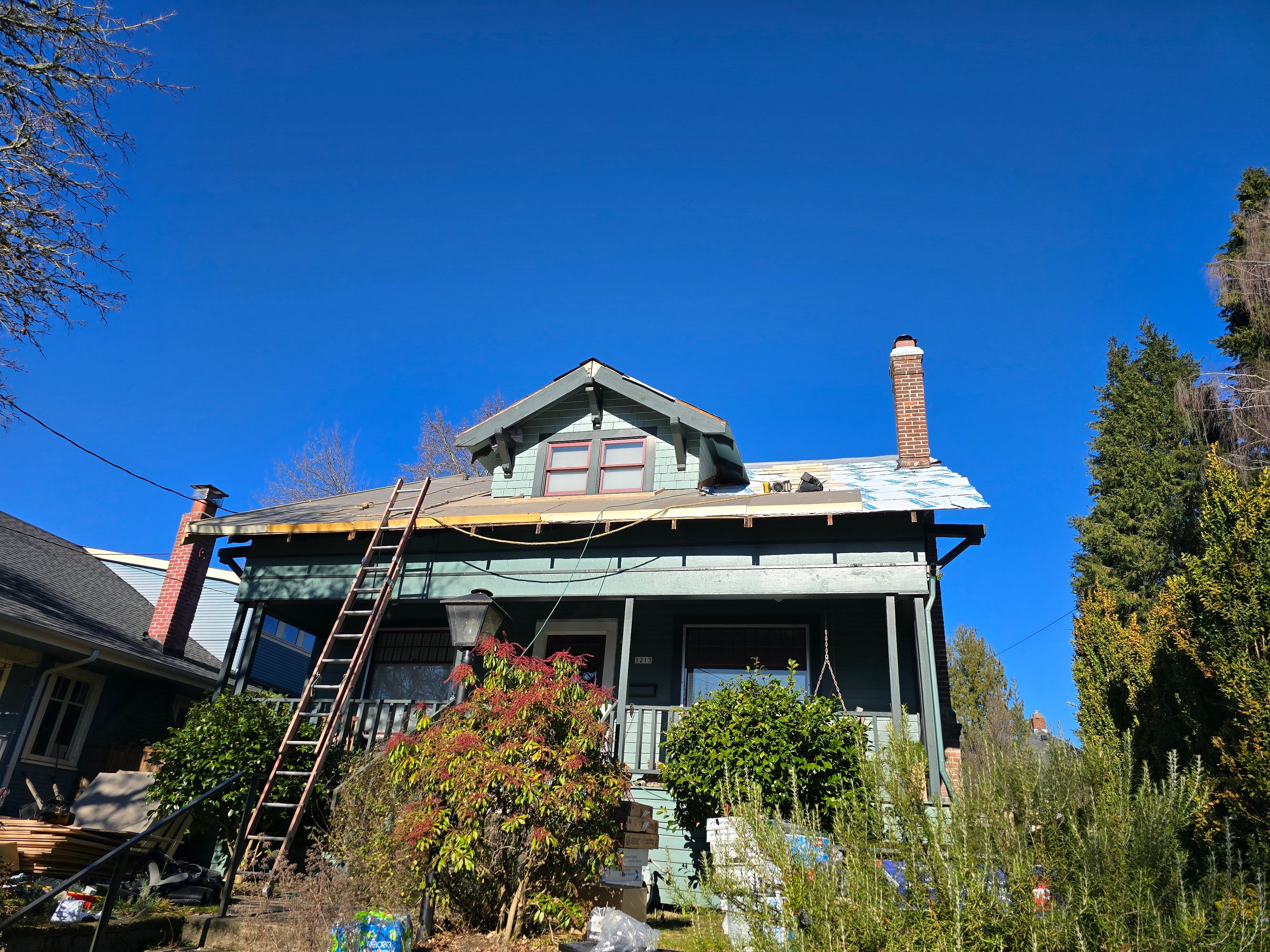 Old Portland ReRoof and Insulate by Hawthorne General Construction