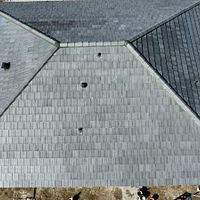Westlake Plantation Slate Like Smoke Black Antique  by Total Roofing System The Metal Roof Experts