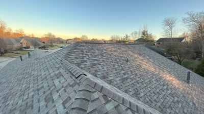 Roof replacement using Driftwood Duration