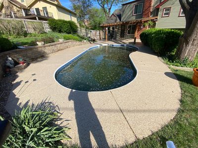 Pool Deck using Pecan