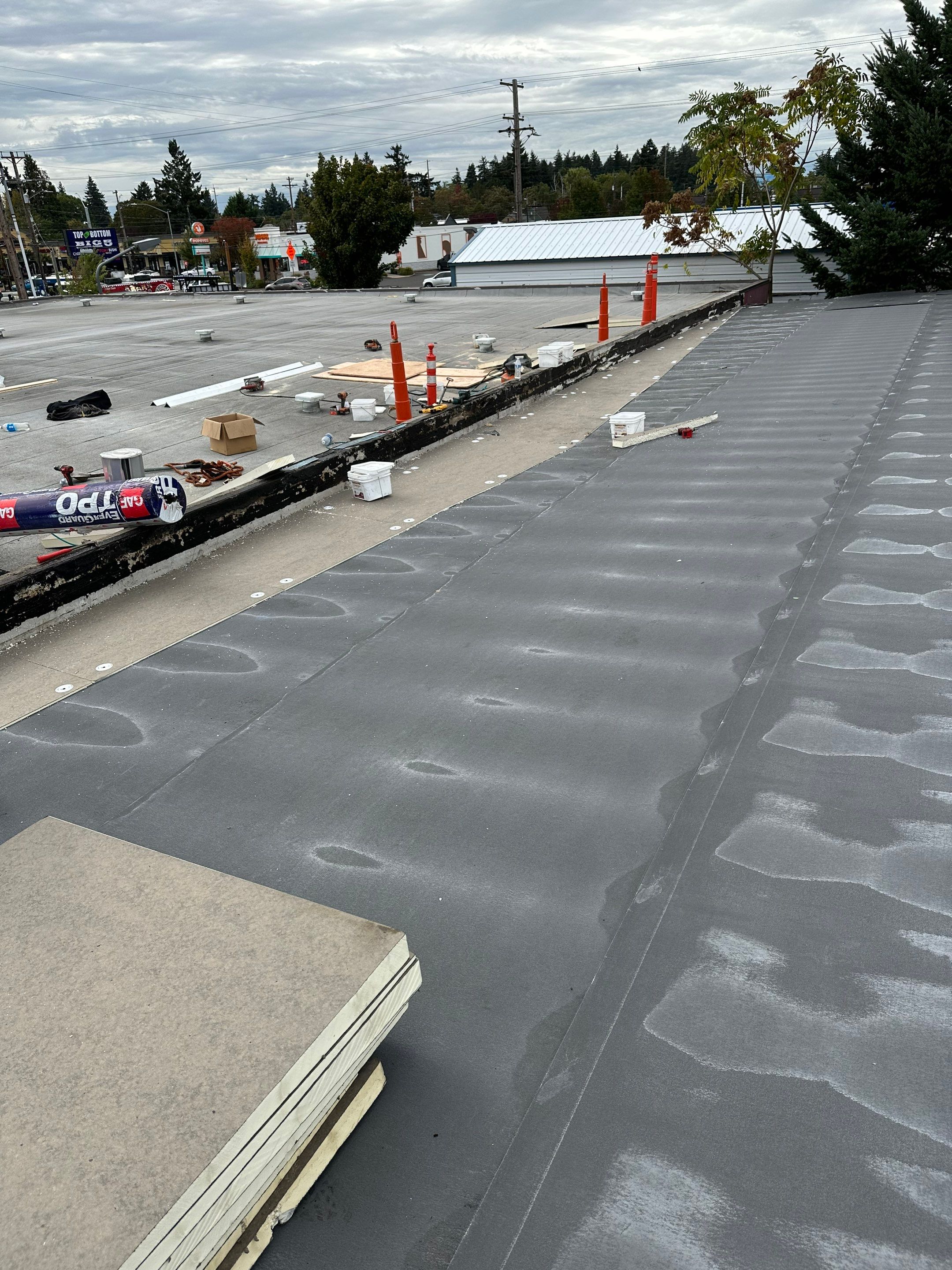 Commercial Roofing Repair using GAF 60Mil TPO  by Orezona Building & Roofing Company, Inc.