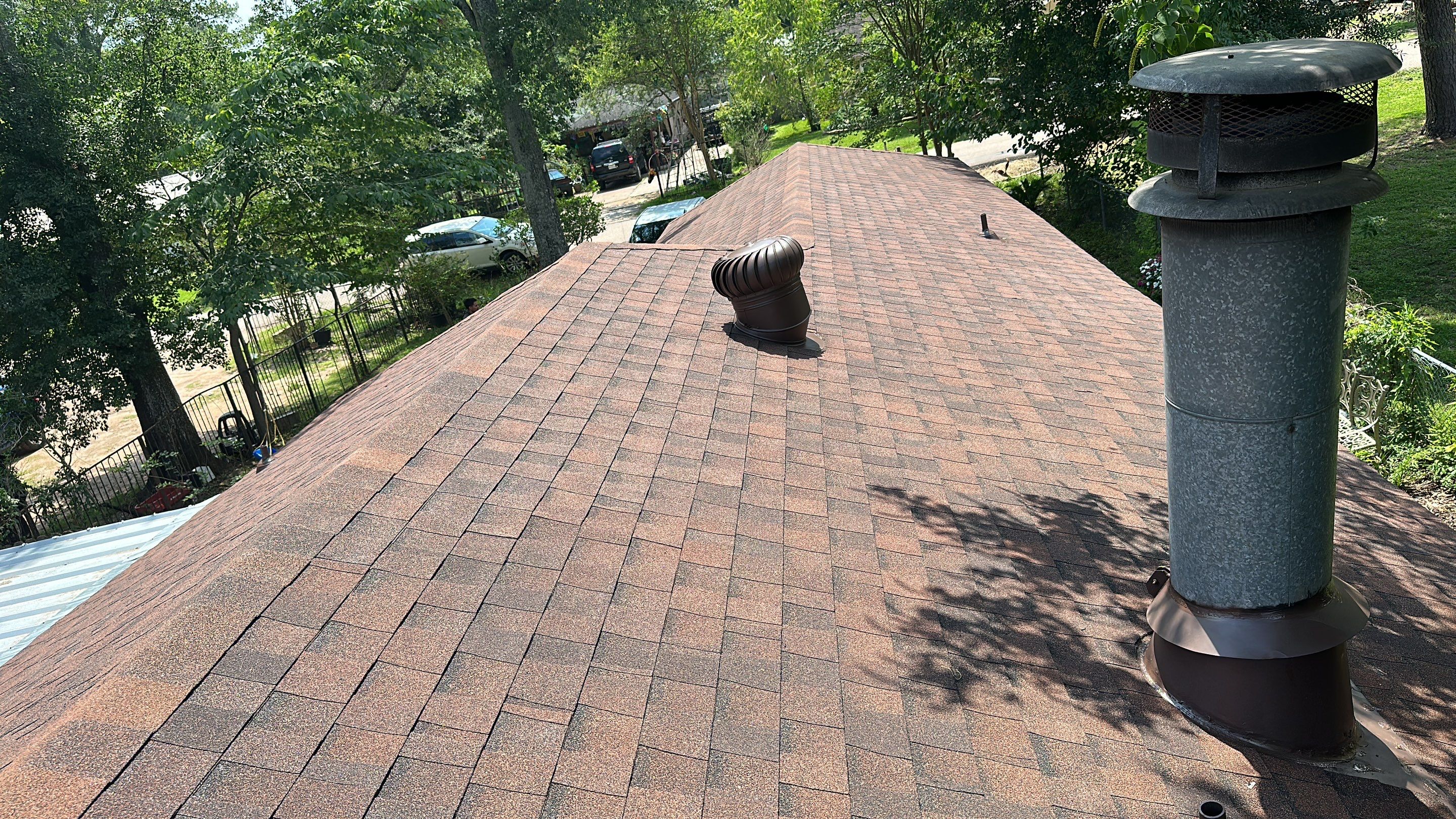 Brown Architectural Shingle Roof Replacement — Conroe, TX by PL Roofing & SB Roofing, LLC.