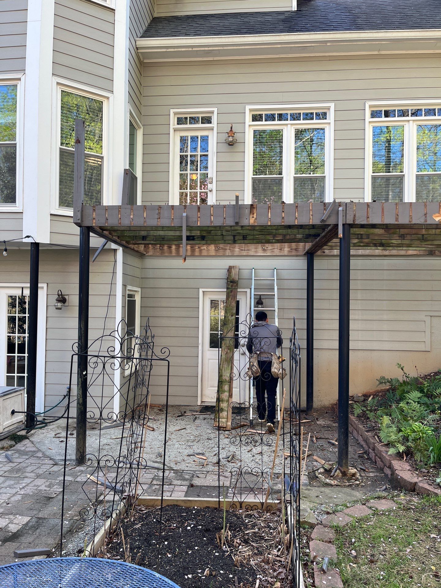 Trex Deck Build and Under Deck Install in Peachtree Corners, GA by Nelson Exteriors 