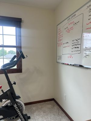 Interior Home Office and Fitness Room Update in Lincoln