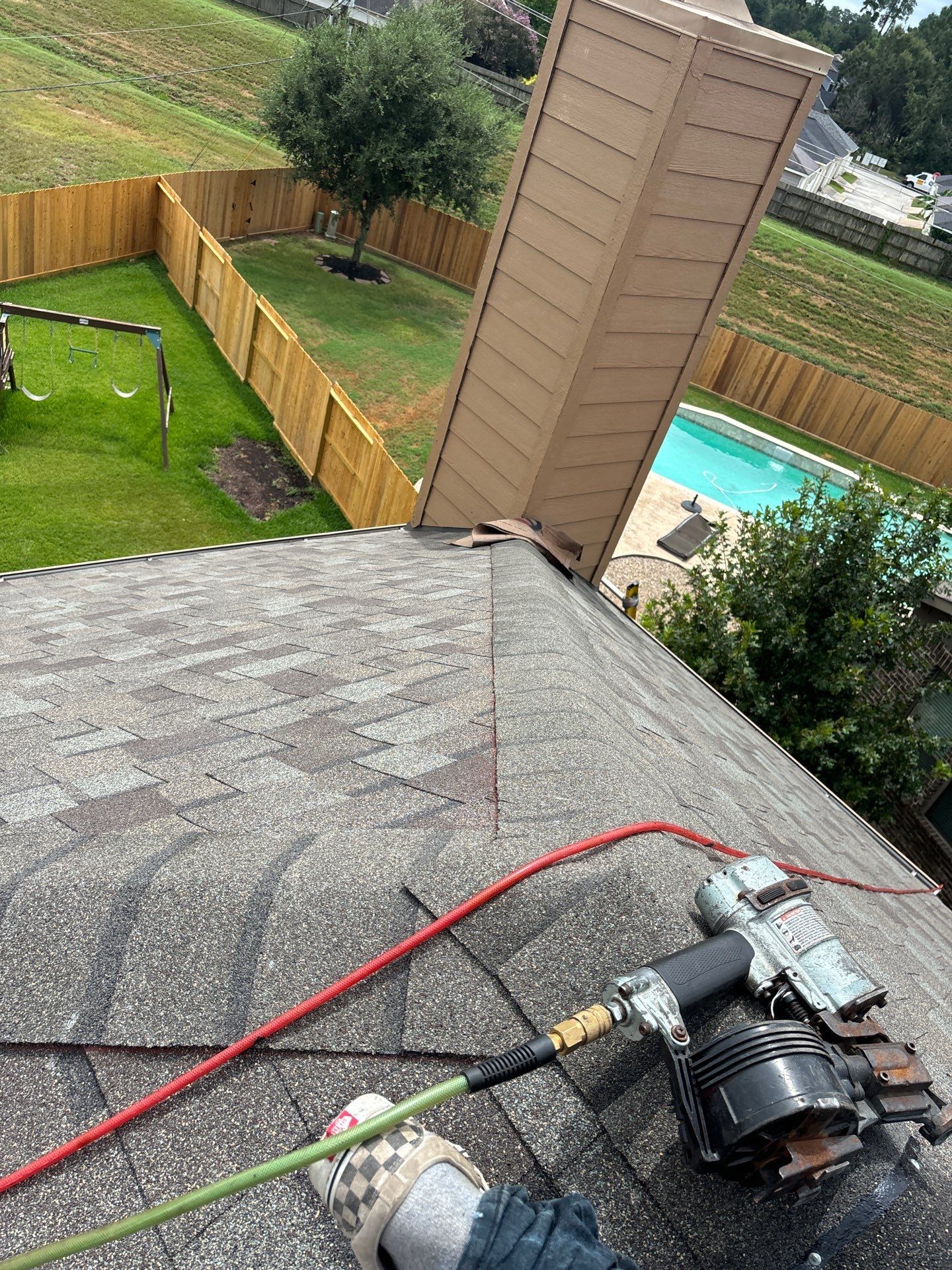 Residential Roofing Installation using Owen's Corning Duration (Lifetime) Shingles by Roof Repair Company