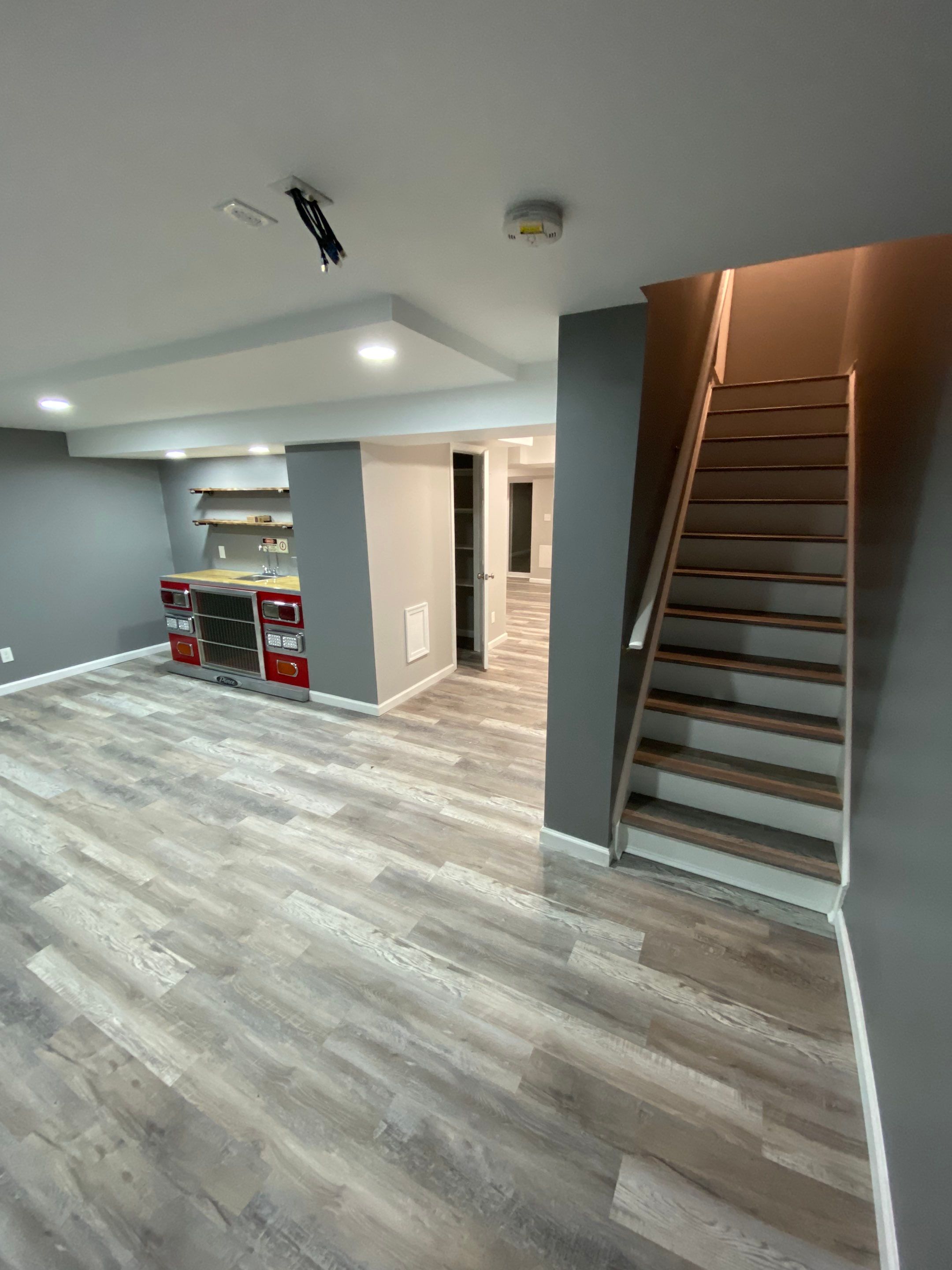 Complete Basement Buildout by The Smet Companies, LLC
