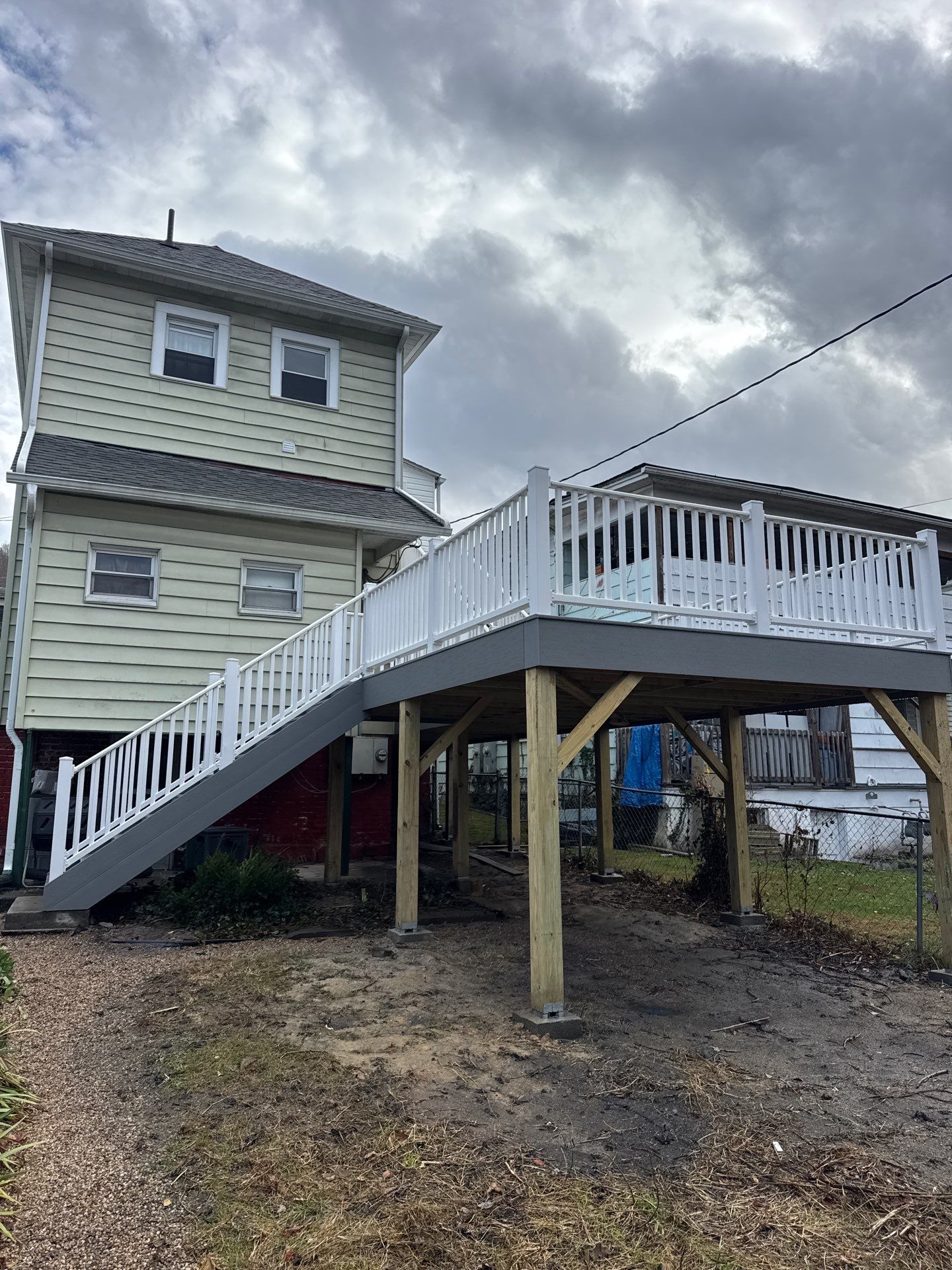 TimberTech Composite Deck and Vinyl Railing Replacement in Hinton by Walnut Hollow Decks & Outdoor Living