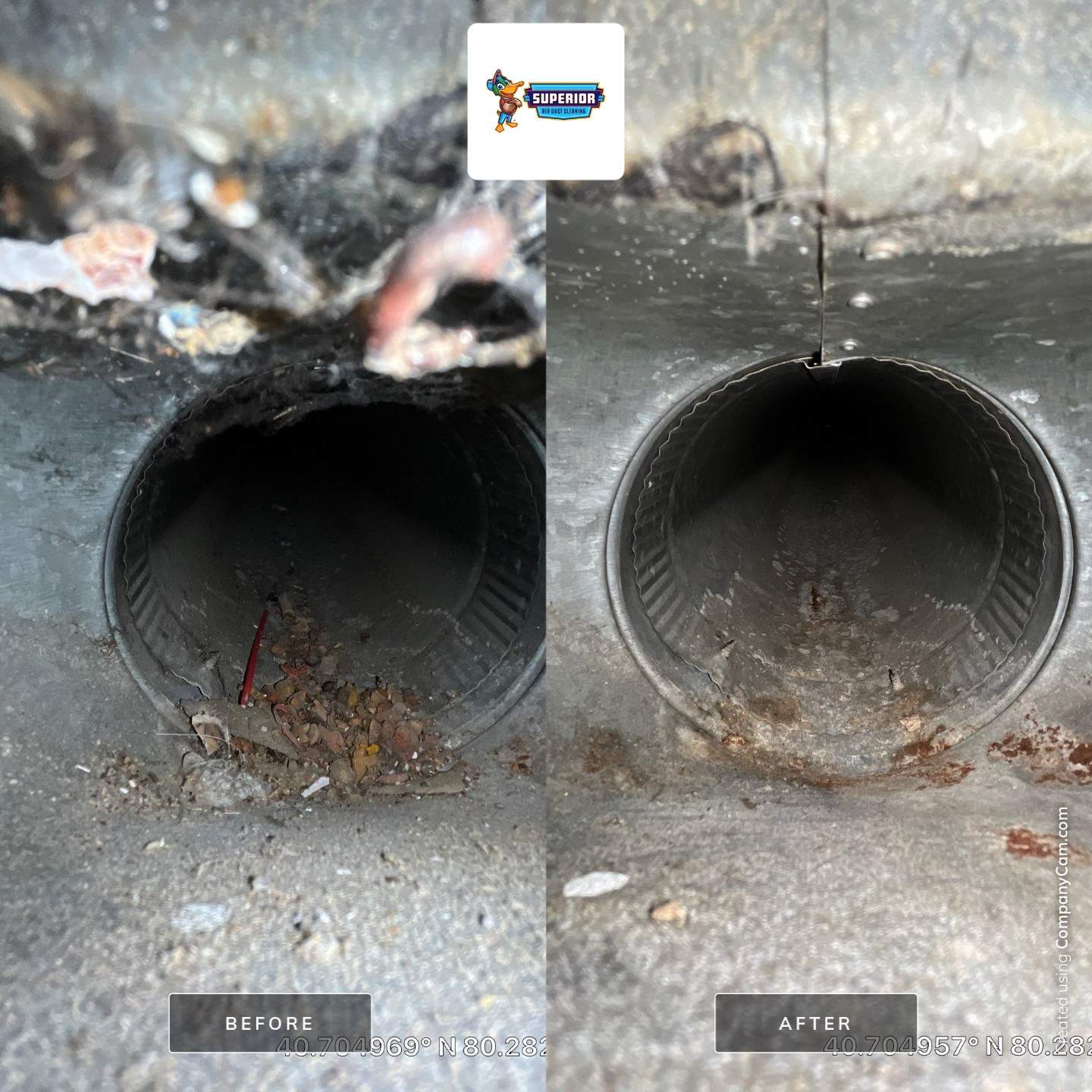Air Duct Cleaning With a Vacuum Truck in Rochester, PA by Superior Air Duct Cleaning