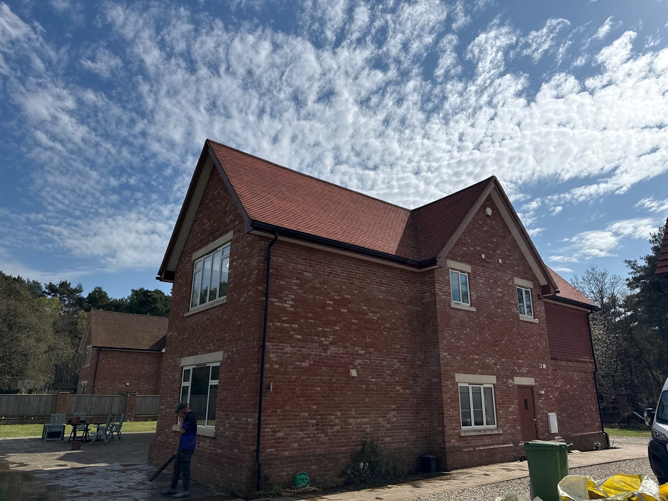 Roof Clean - Moss Removal - Gutter Clean using Honda 15lpm Low Pressure Washing Machine by Ges Exterior Cleaning ltd