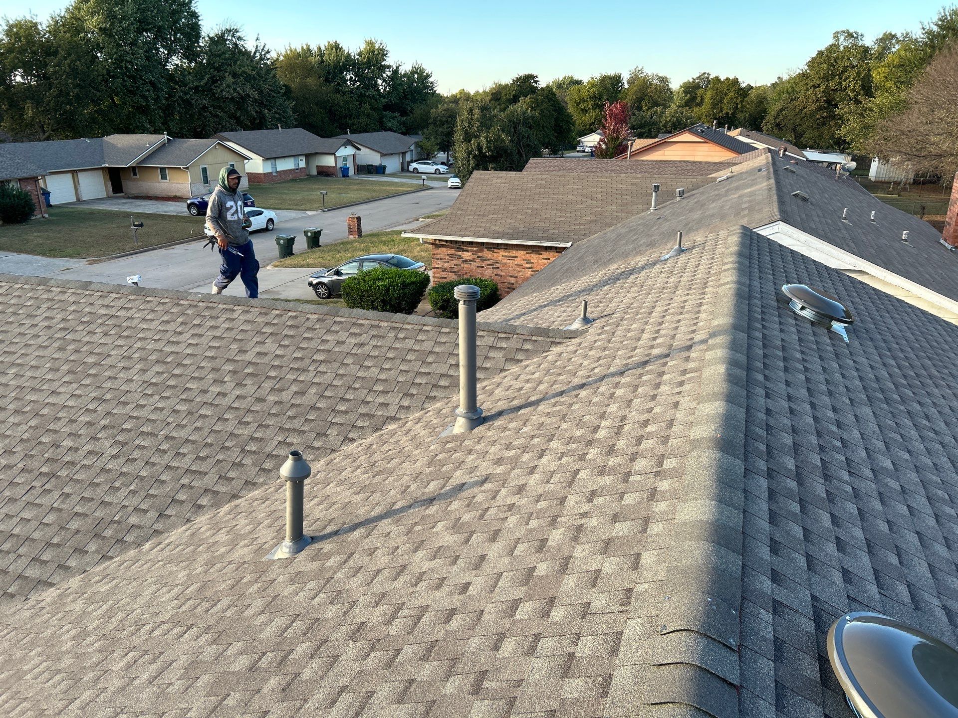 roof, vent, & chimney flashing replacement in Midwest City by McCann's Roofing and Construction