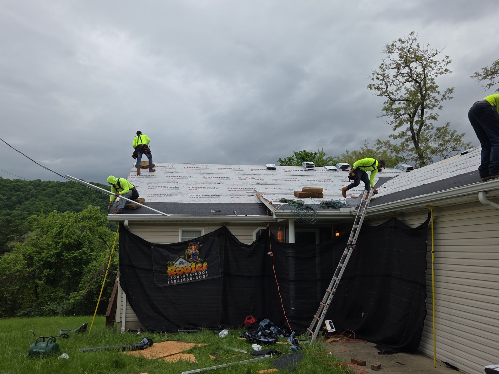 Residential Roofing Installation using Platinum Shield Roofing System from Mr. Roofer by Mr. Roofer