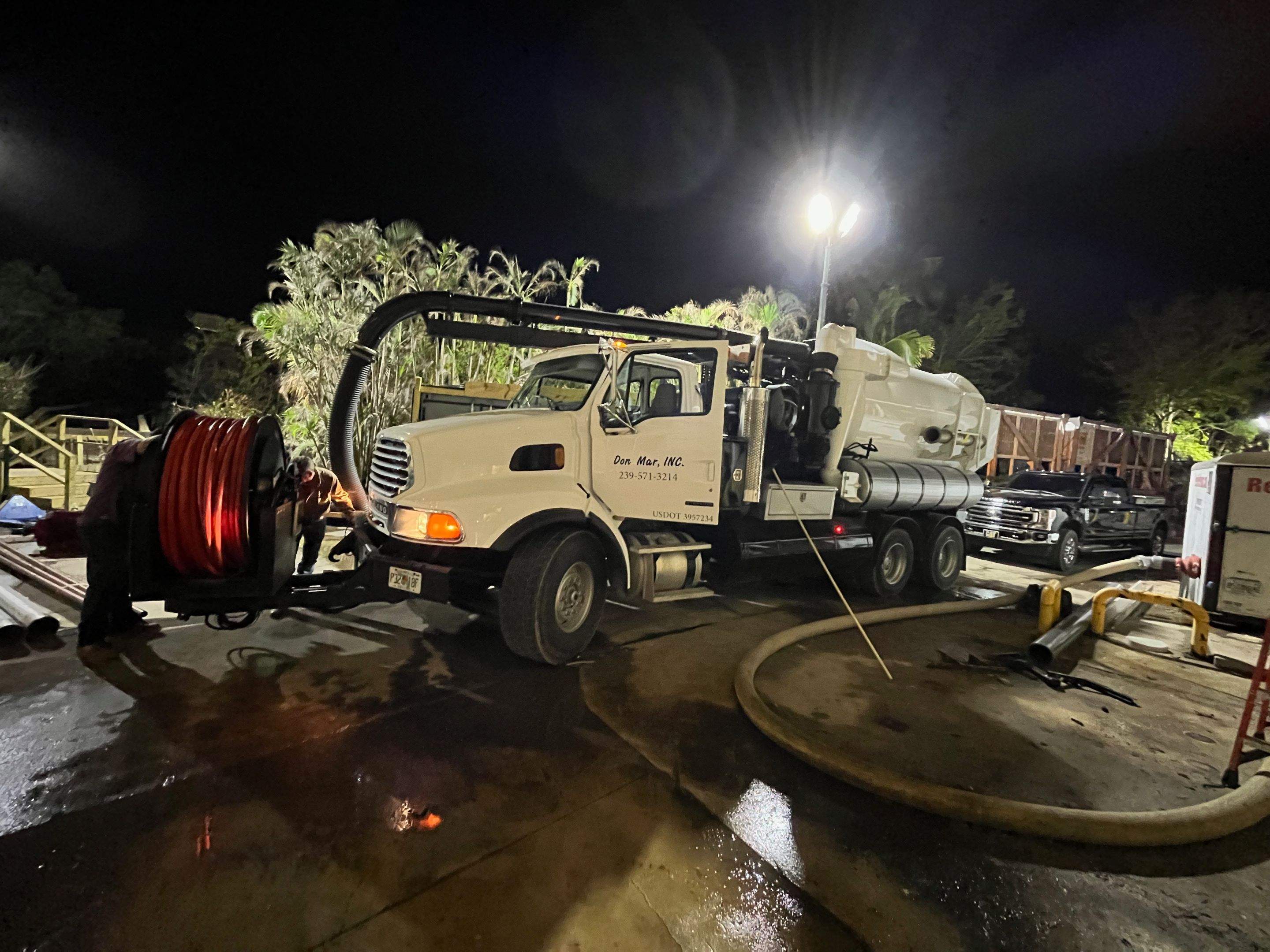Ritz-Carlton NW Service Area Drain Cleaning by APS Power & Water