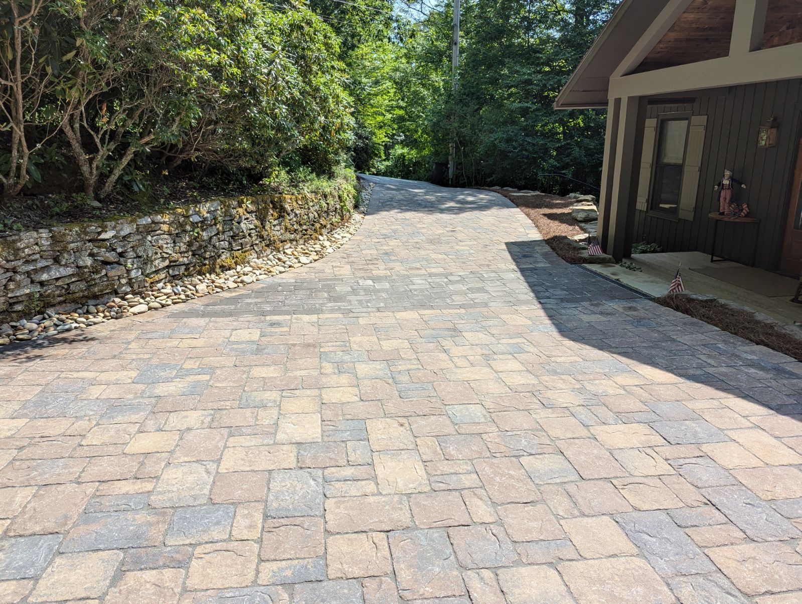 Custom Paver Driveway by B&B Landscaping