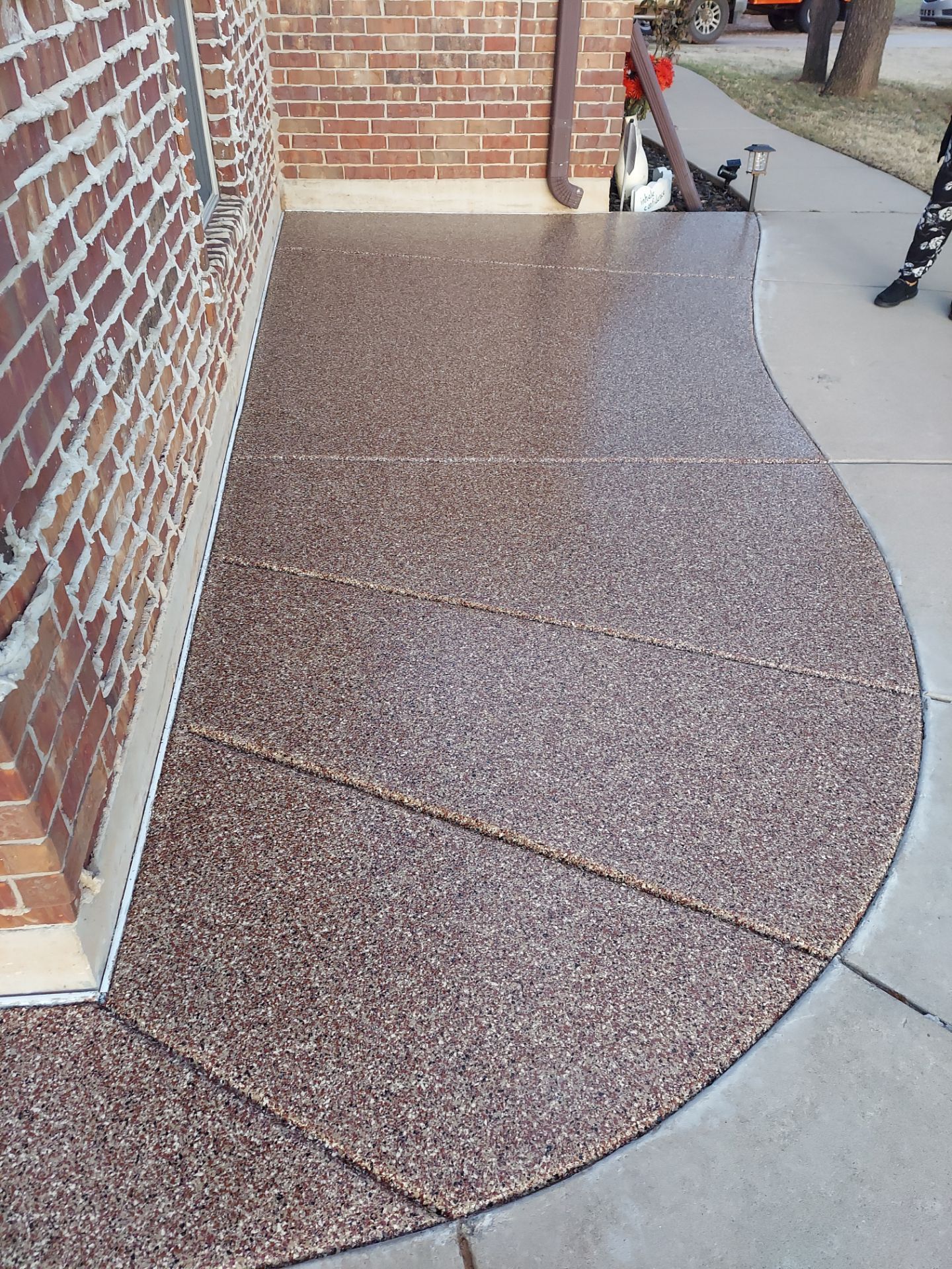 Patio Installation with Chestnut by Copperhead Coatings