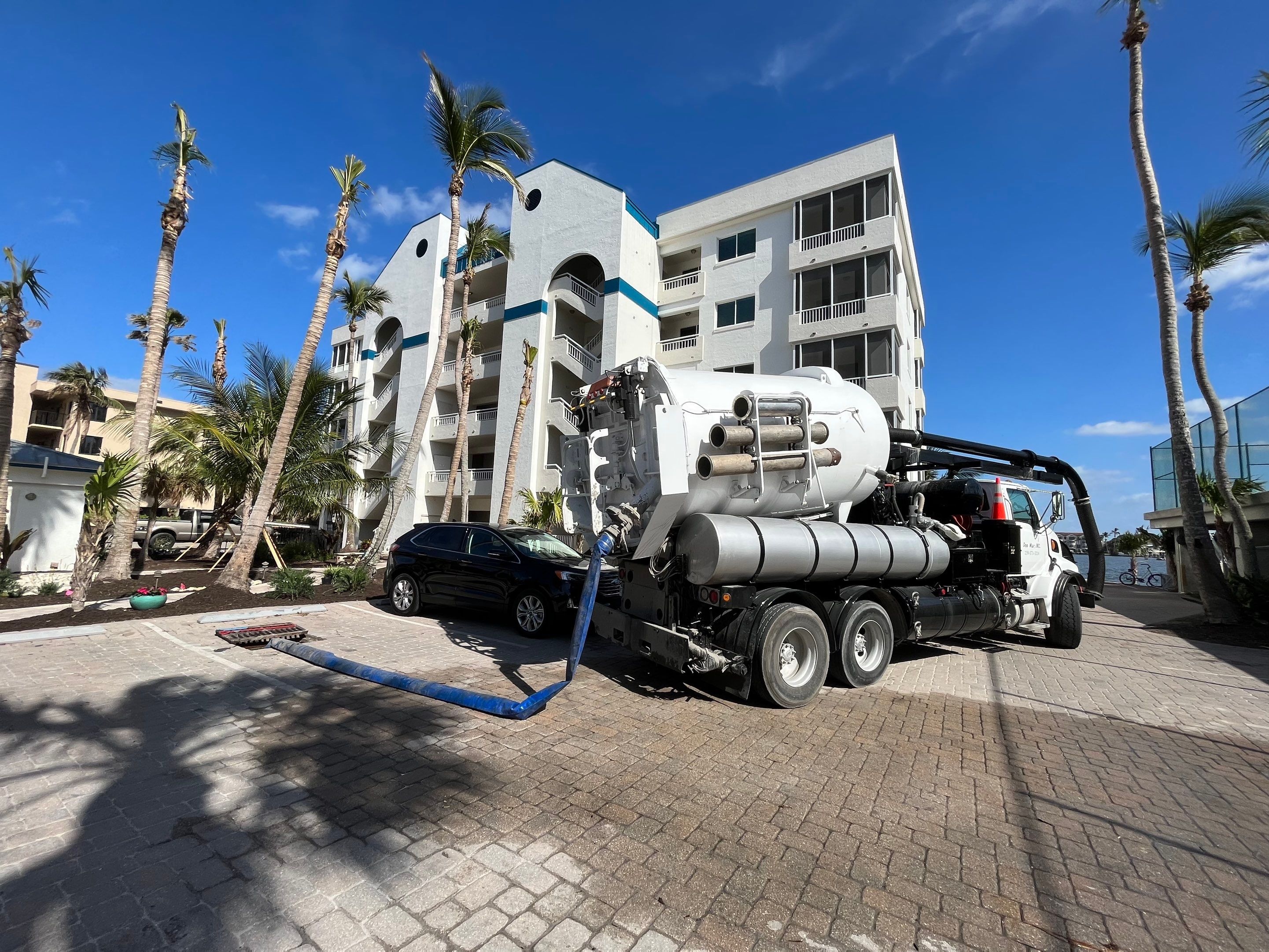 Condo Storm Water System Cleaning and Maintenance After Hurricane Ian by APS Power & Water