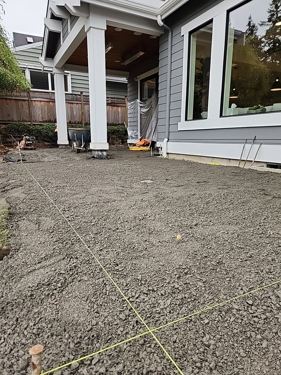 Hardscaping Back Patio Landscape Project  by Jireh Asphalt & Concrete Inc 