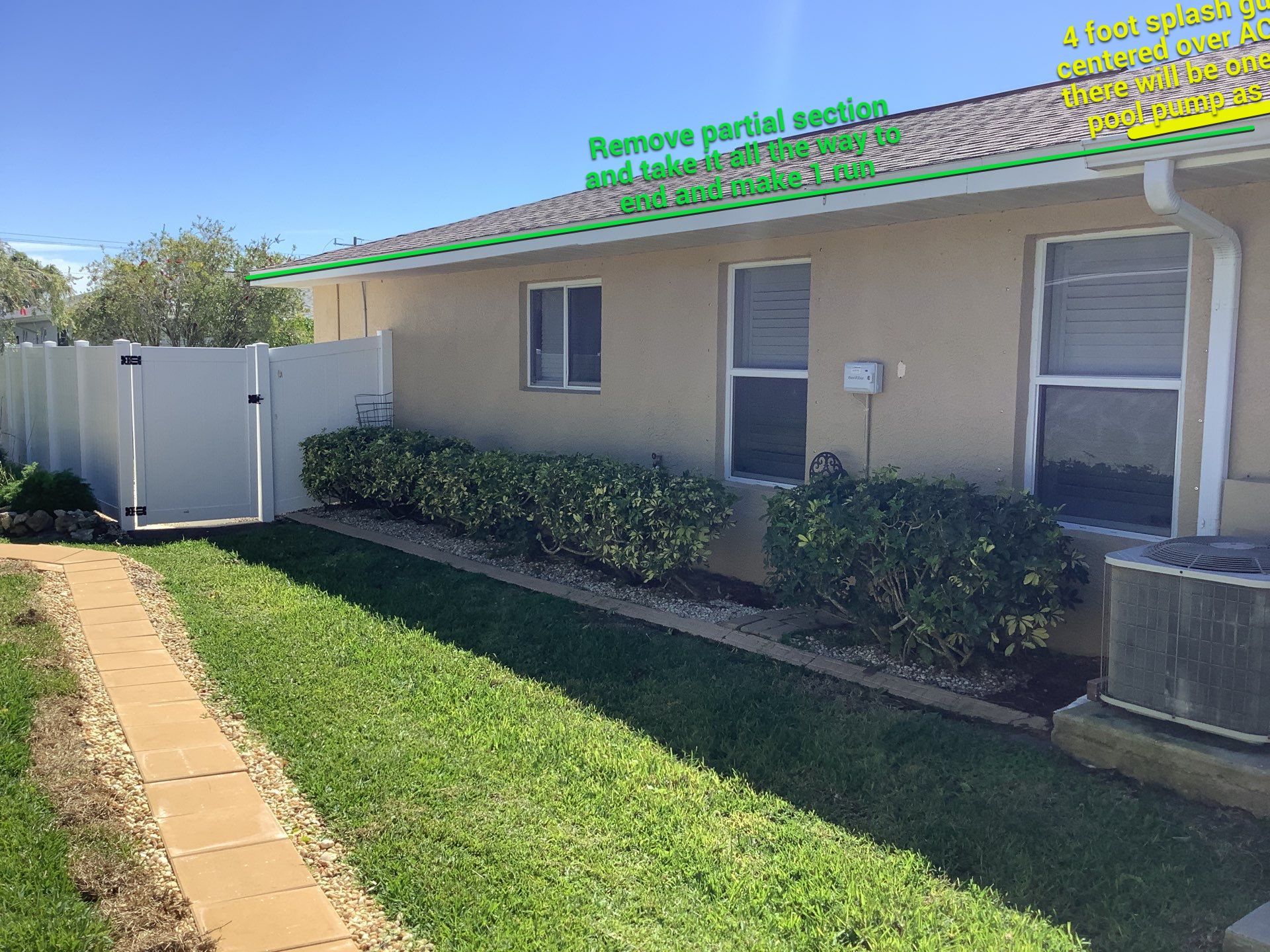 Seamless Gutter Installation Before Rainy Season in Cape Coral FL by Gutter Professors