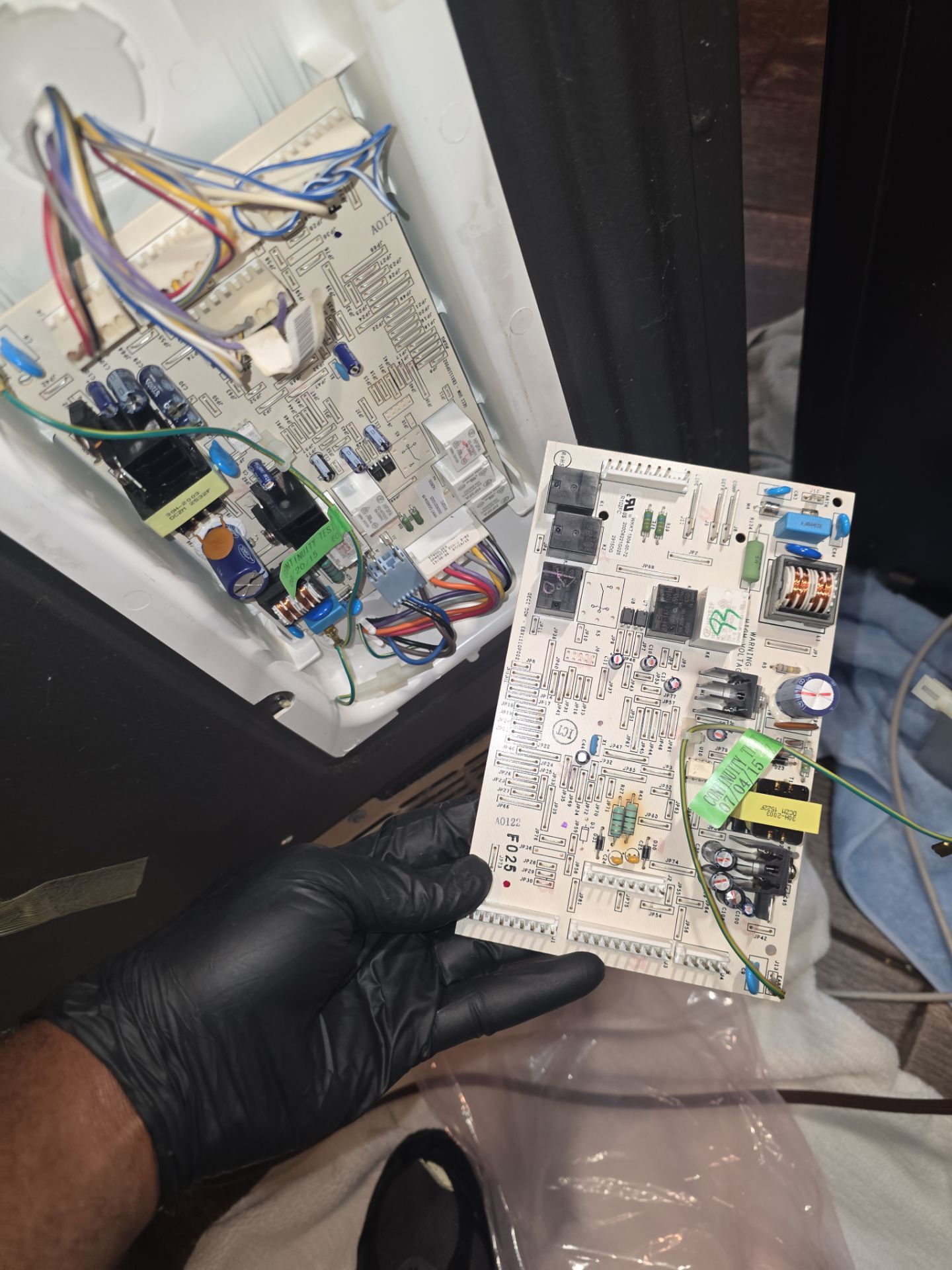 GE Refrigerator Control Board Replacement and Defrost Repair in Groveland by AMB-WORKS APPLIANCE REPAIR