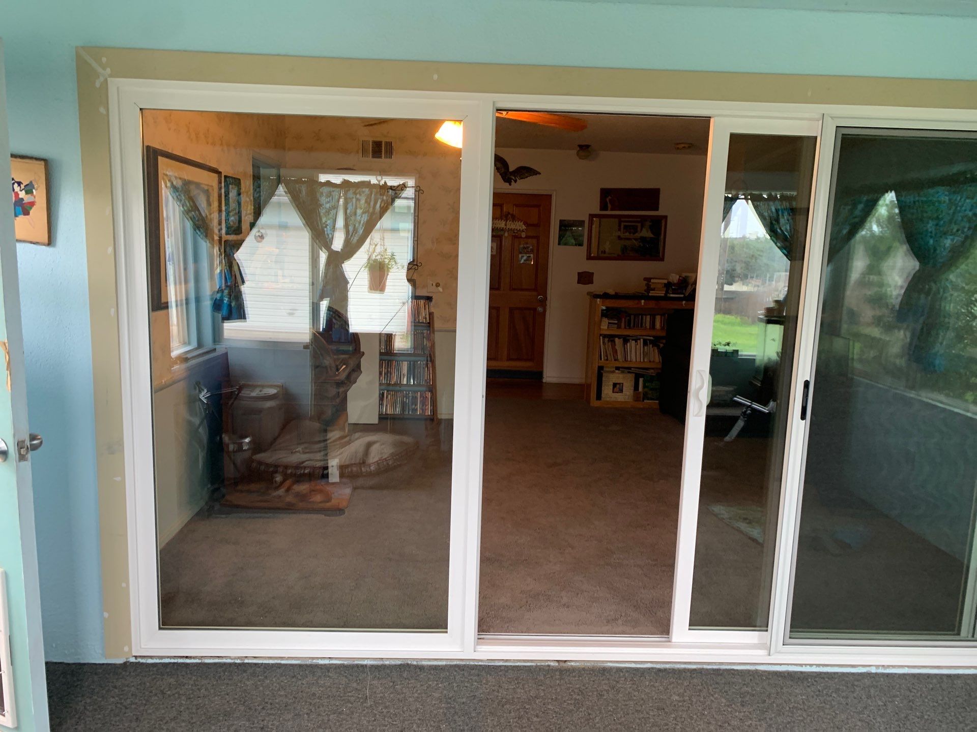 Sliding Patio Door using Vinyl retrofit by American Window Company