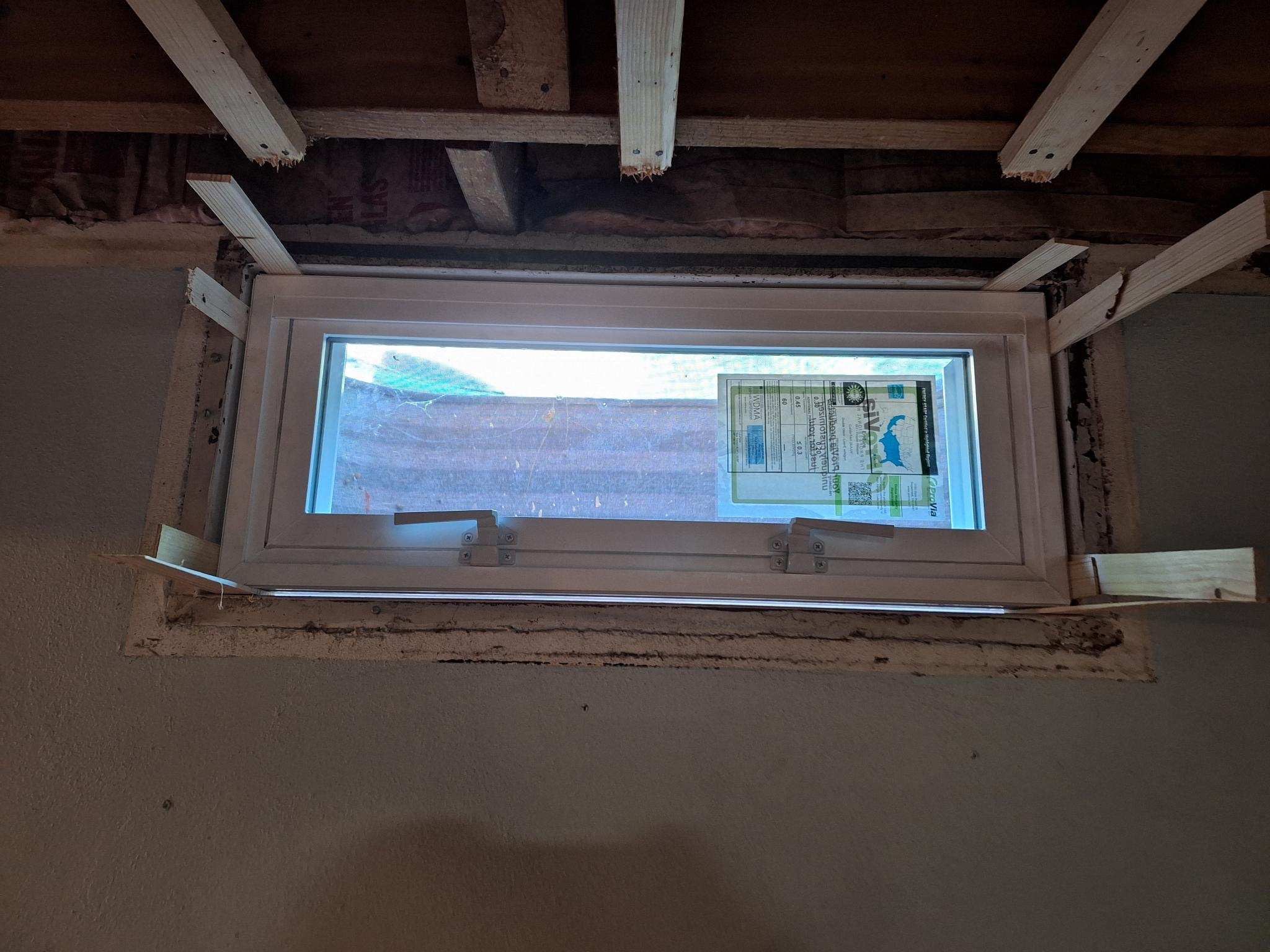 Egress Window using Provia Windows by Total Restoration Services