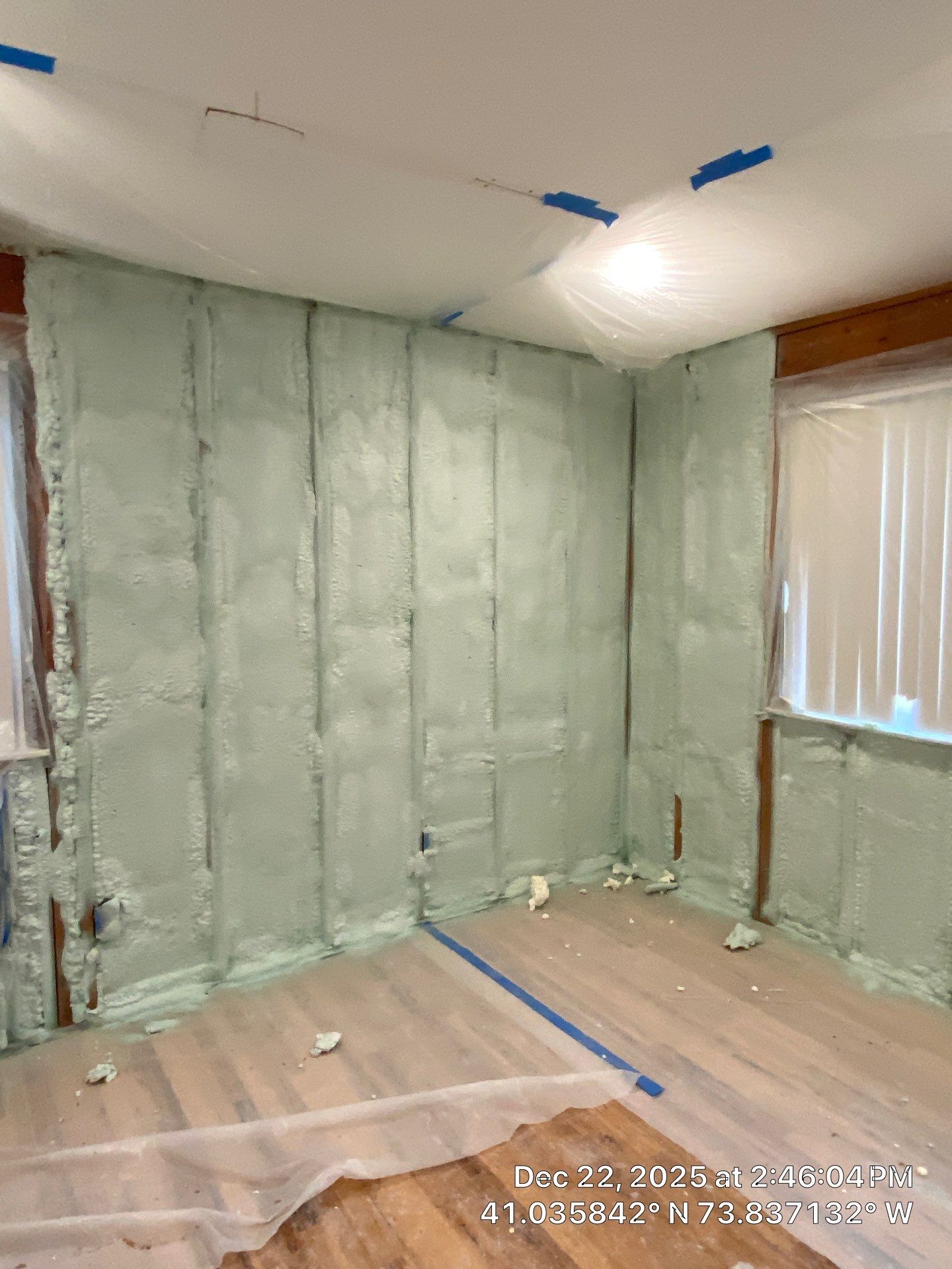 Exterior Walls Using Closed-Cell Spray Foam by NYS Foam & Energy