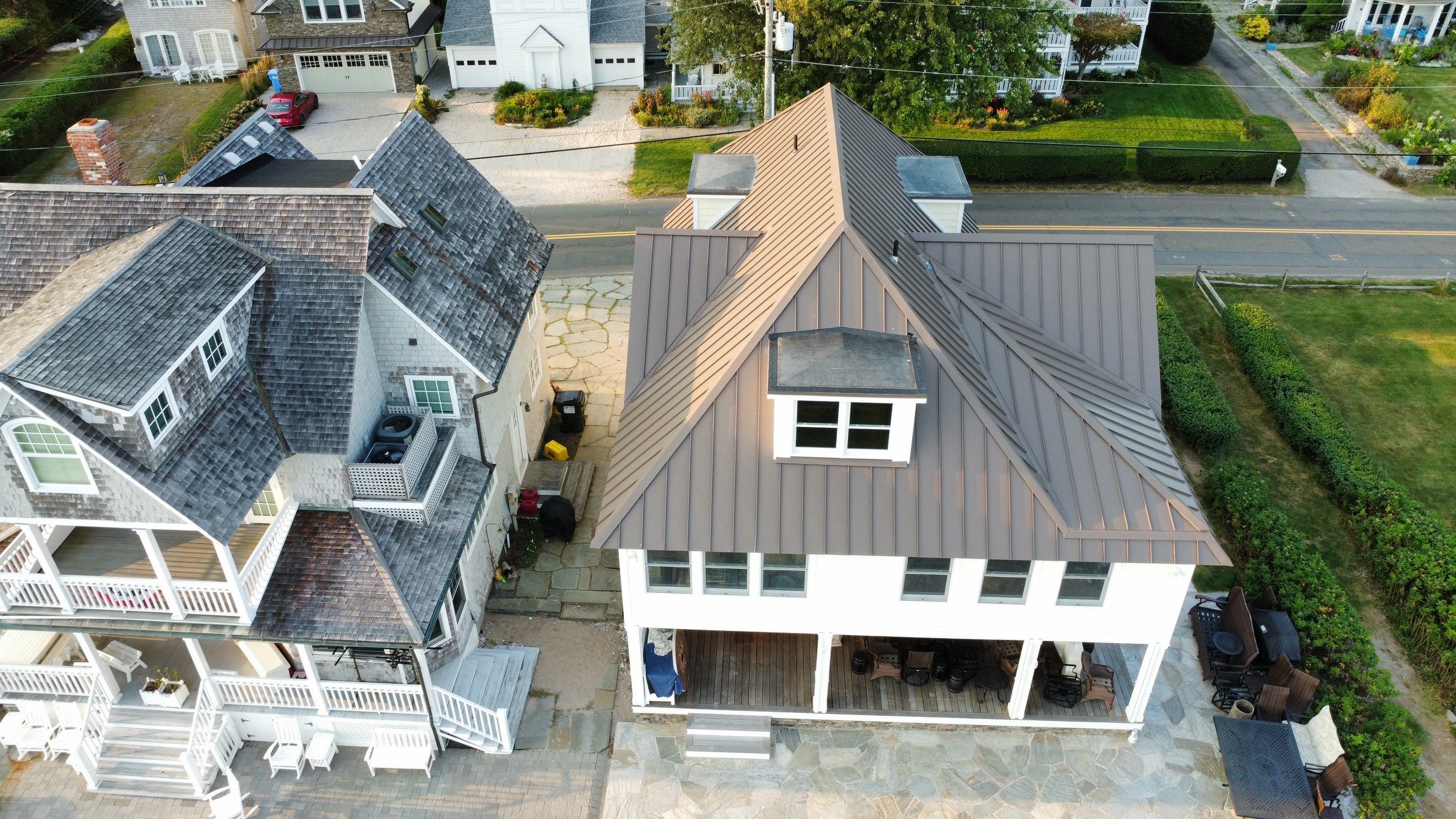 Standing Seam Aluminum Roof Installation by Lecla Home Improvements and Roofing INC