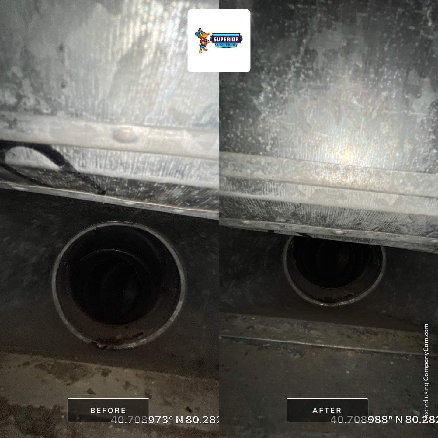 Air Duct Cleaning With a Vacuum Truck in Rochester, PA. by Superior Air Duct Cleaning