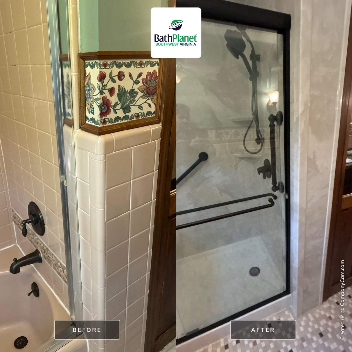 Tub to Shower by BathPlanet SW Virginia