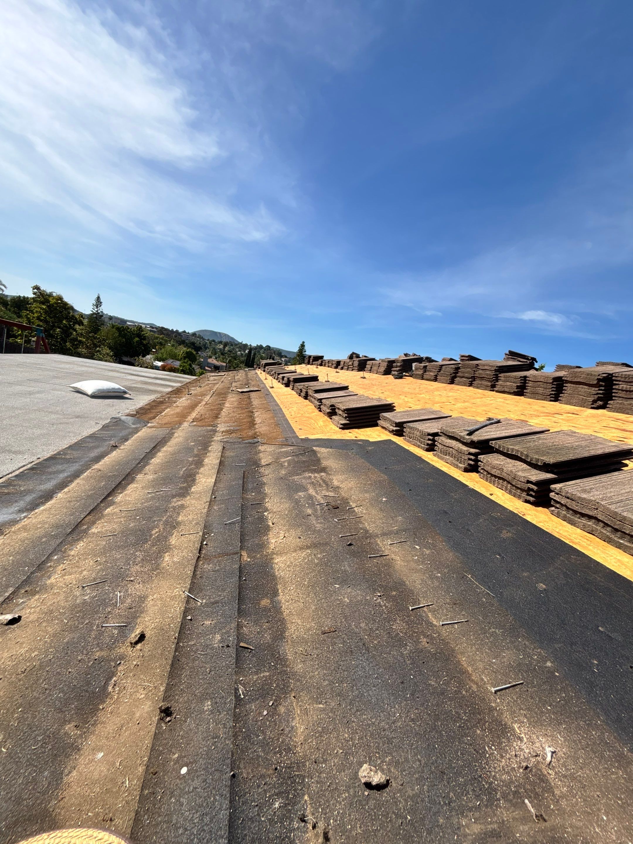 San Marcos Tile Roof Lift and Lay with Solar Stanchion Upgrade by Zenith Roofing Services