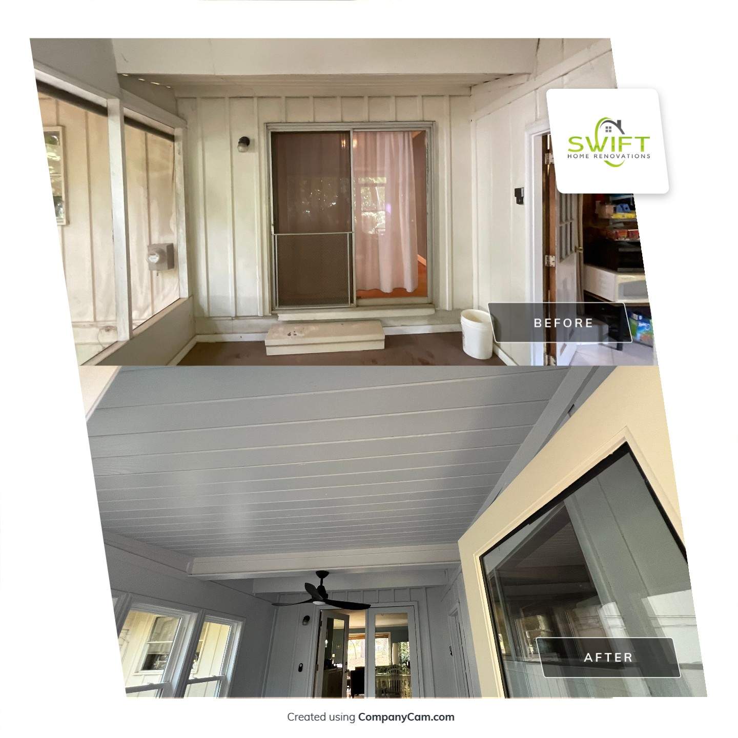 Sunroom Conversion and Pressure Treated Deck Installation in Doraville by Swift Home Renovations