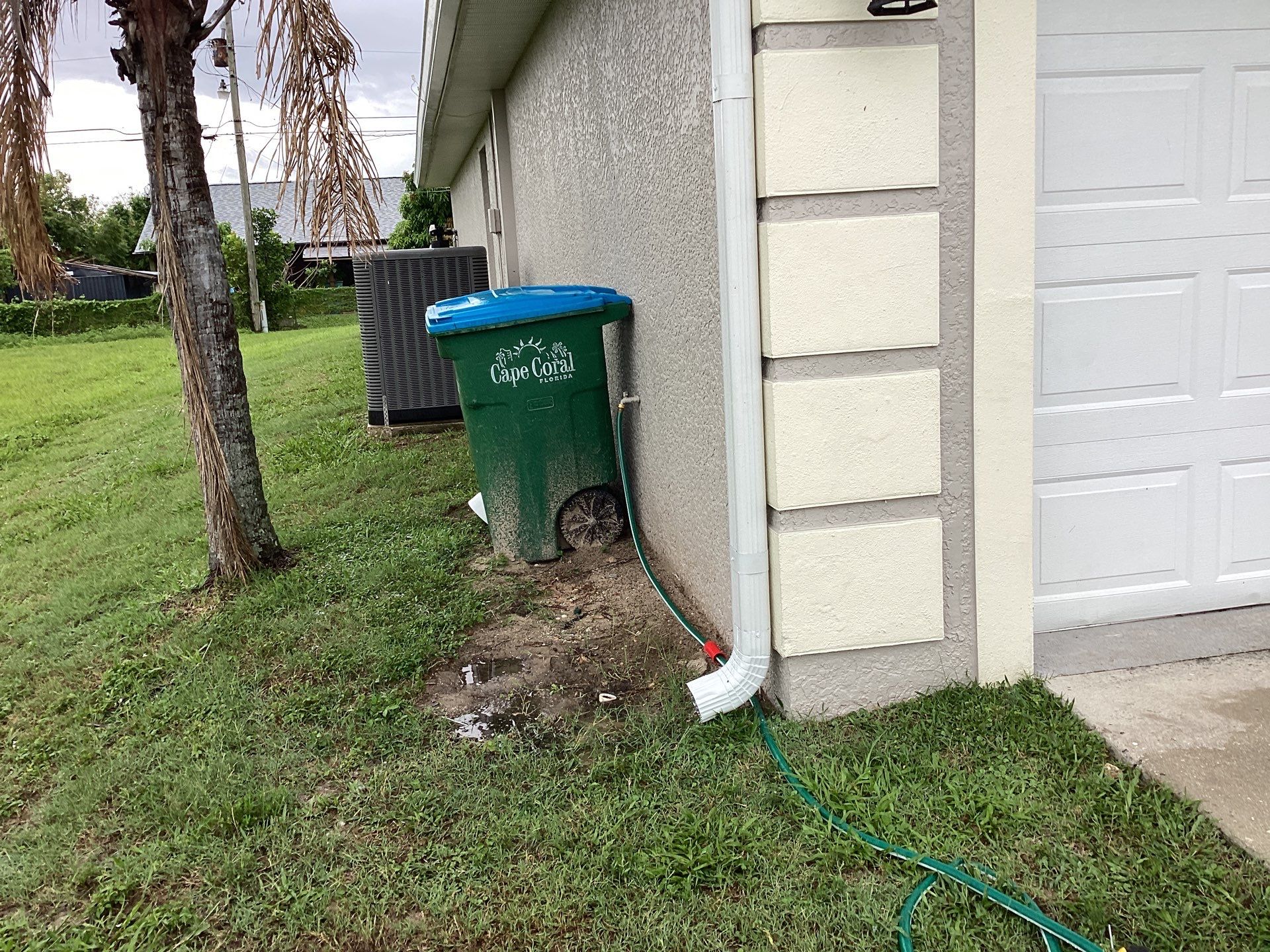 Seamless Gutters Project in Cape Coral Fl by Gutter Professors