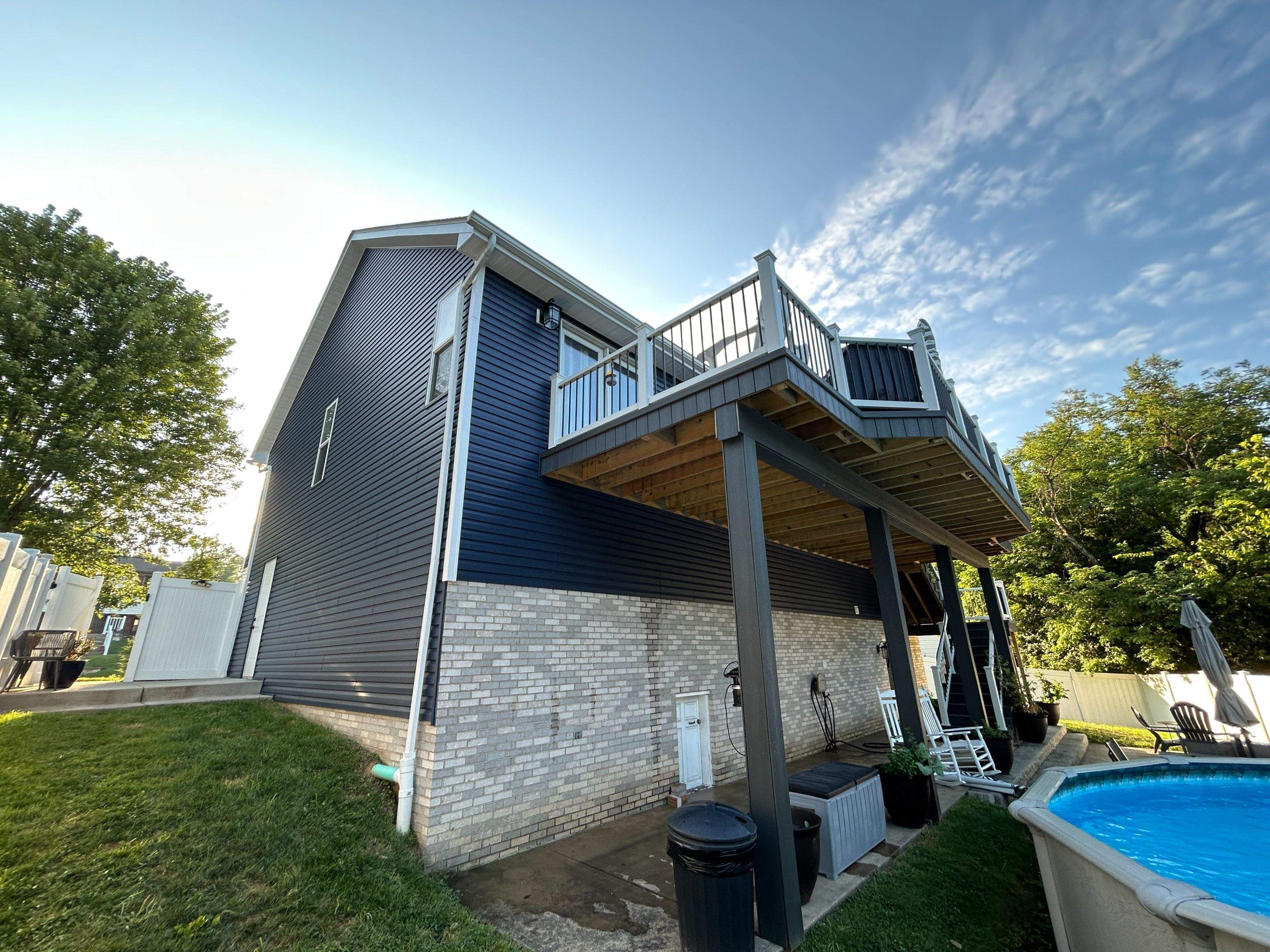 Vinyl Siding Renovation and Stone Veneer Upgrade in Carnegie by Ideal Siding Pittsburgh