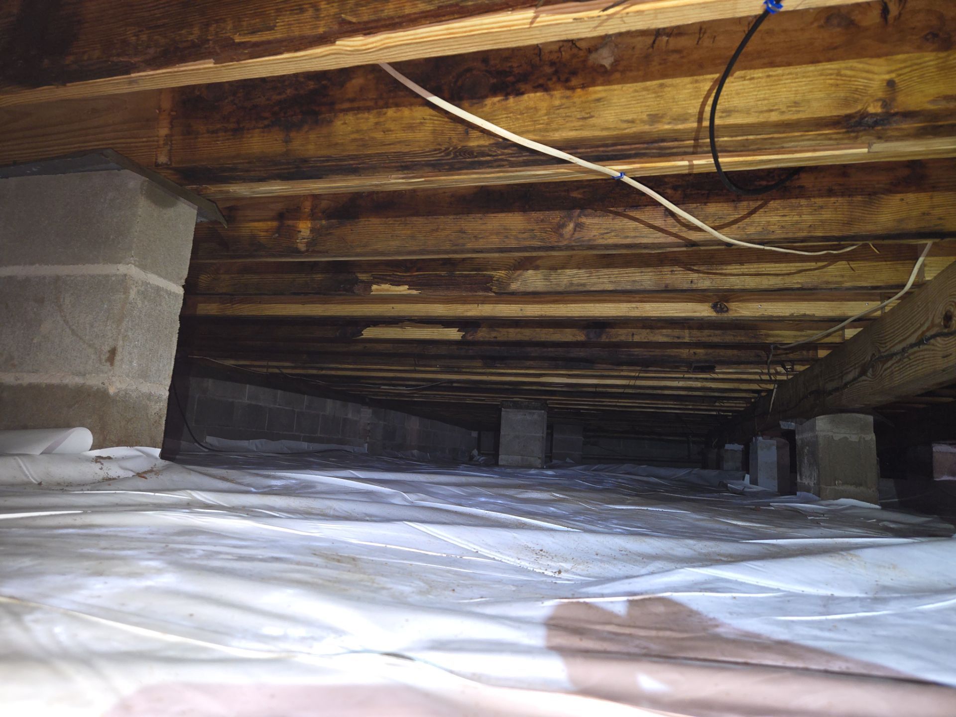 Project in Franklin by Patriot Crawl Space Repairs